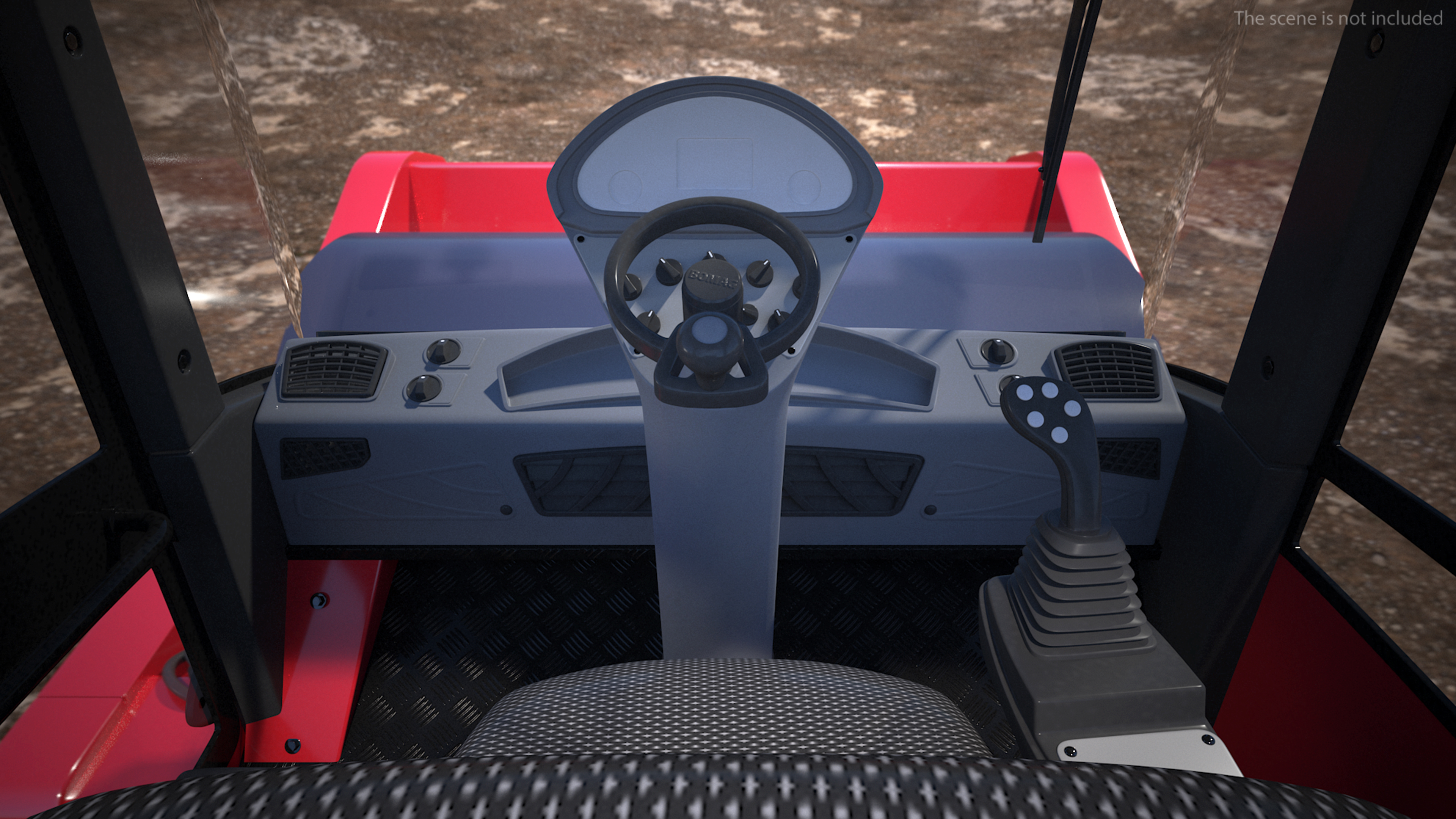 Heavyweight Single Drum Compactor Clean 3D model
