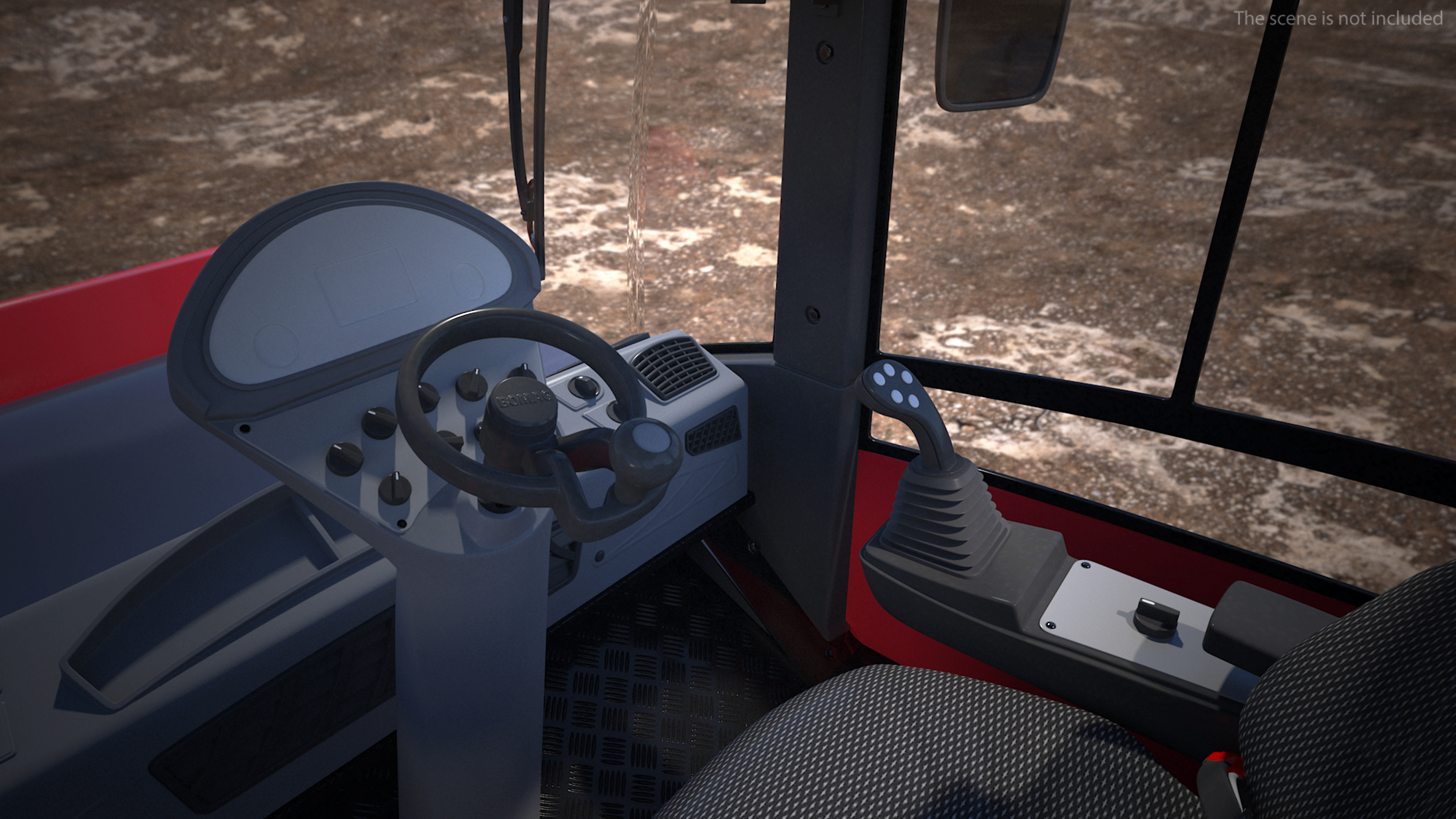 Heavyweight Single Drum Compactor Clean 3D model
