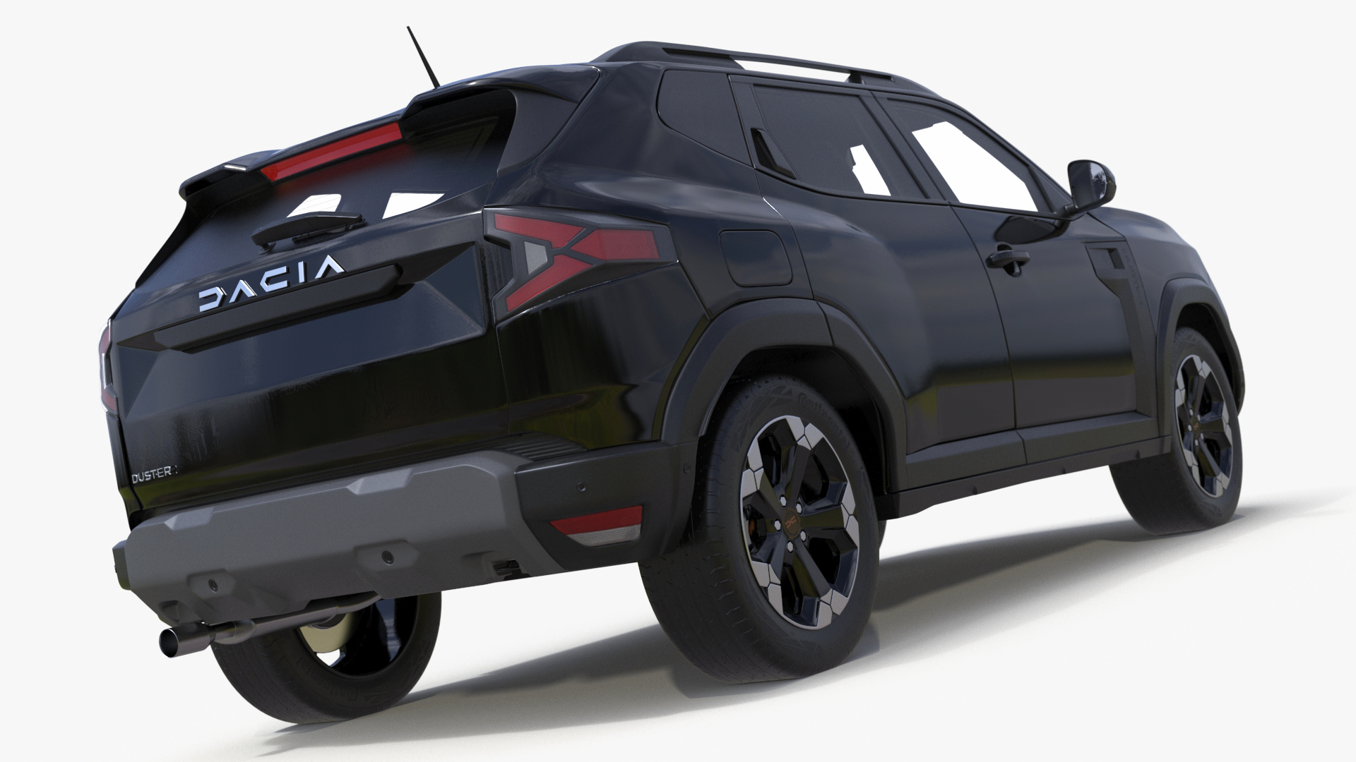 3D Dacia Duster 2024 Crossover Black model