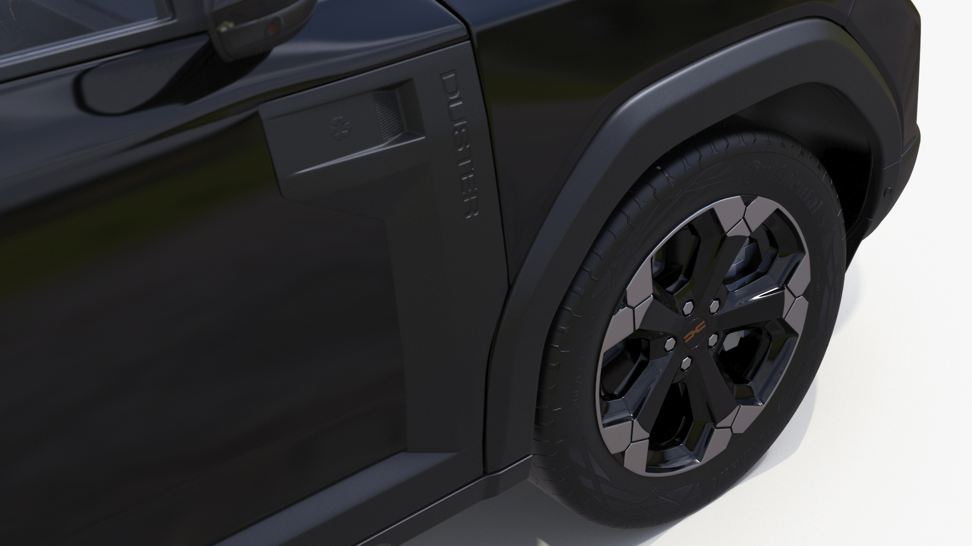 3D Dacia Duster 2024 Crossover Black model