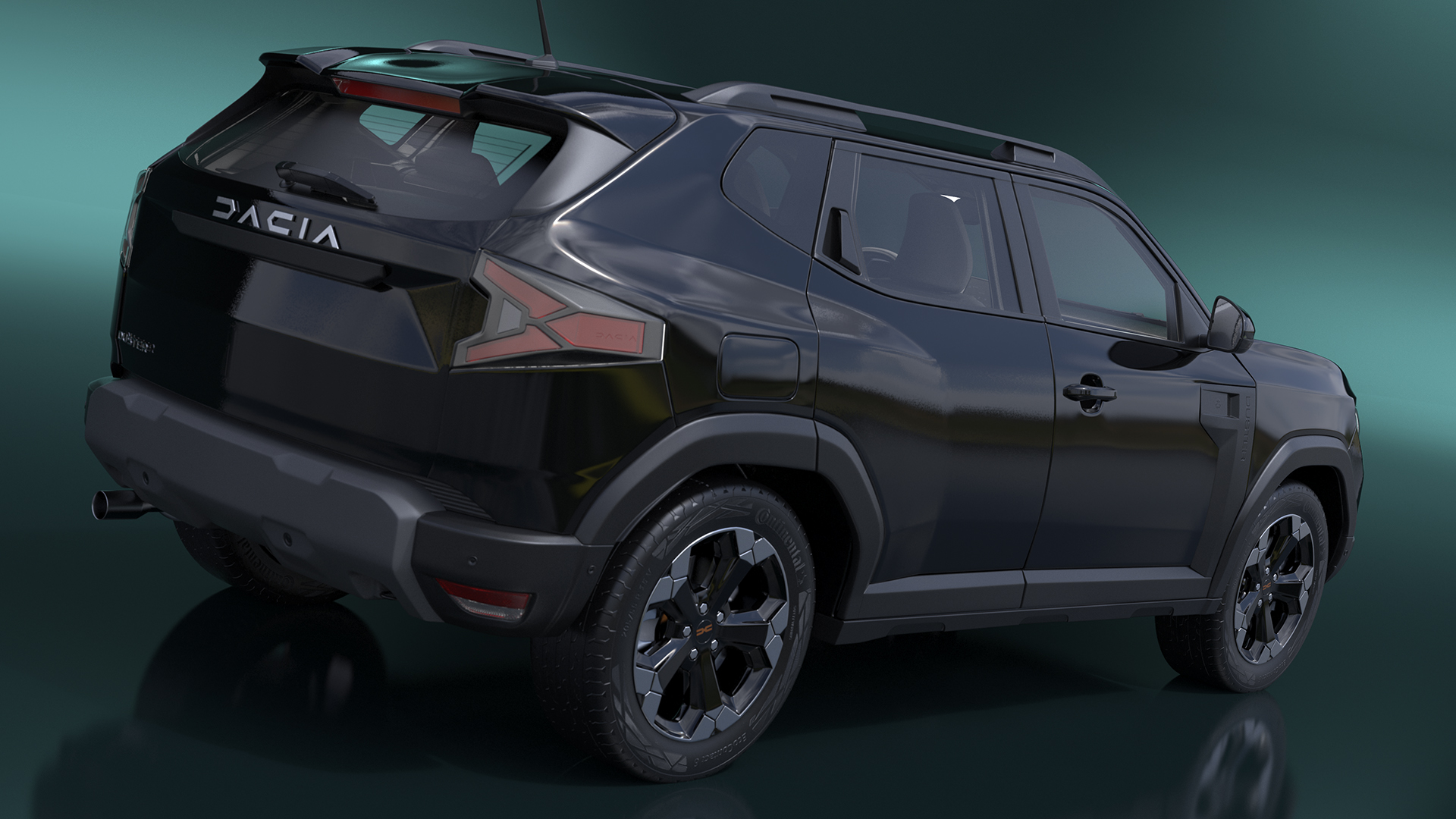 3D Dacia Duster 2024 Crossover Black model