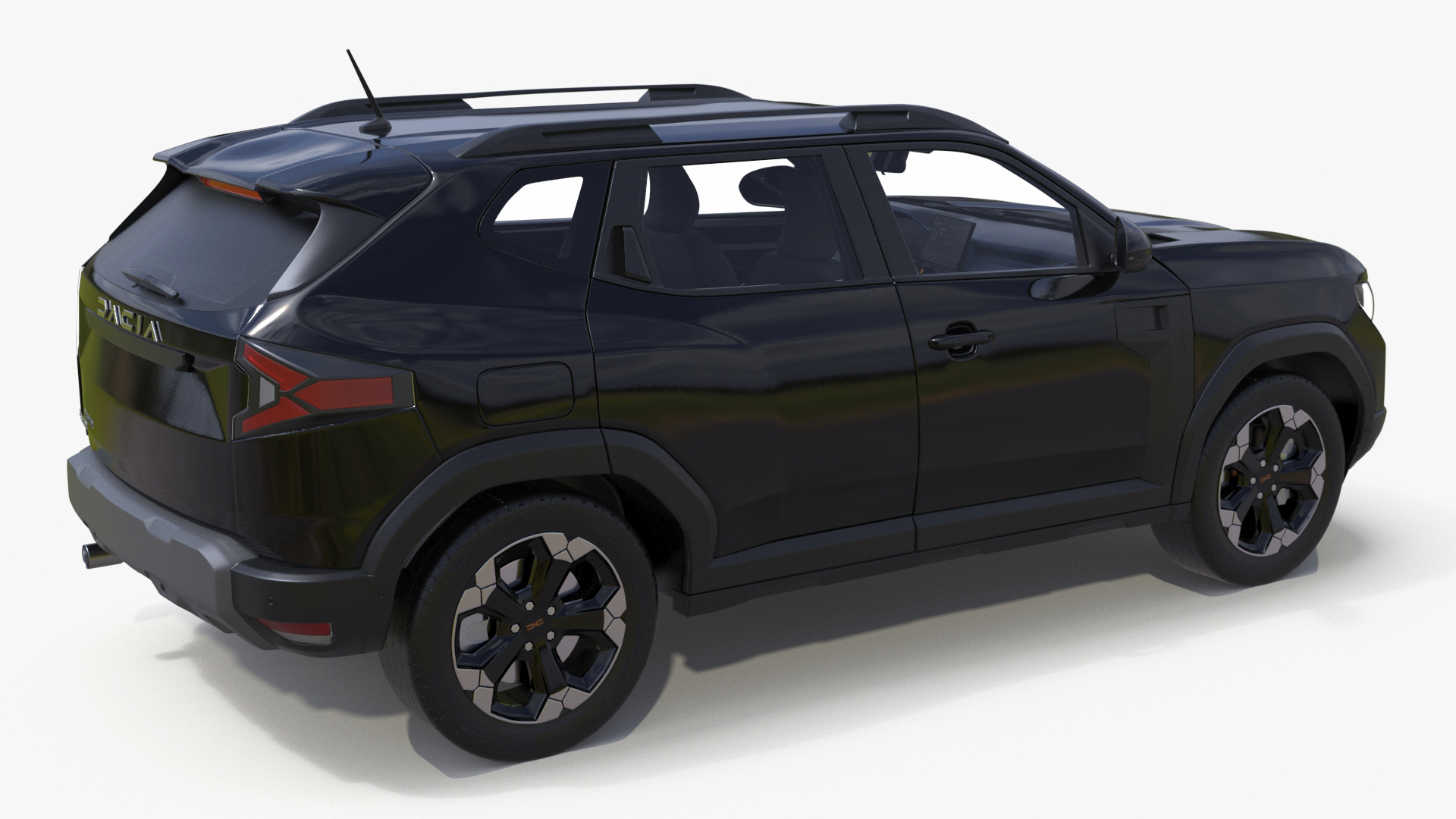 3D Dacia Duster 2024 Crossover Black model