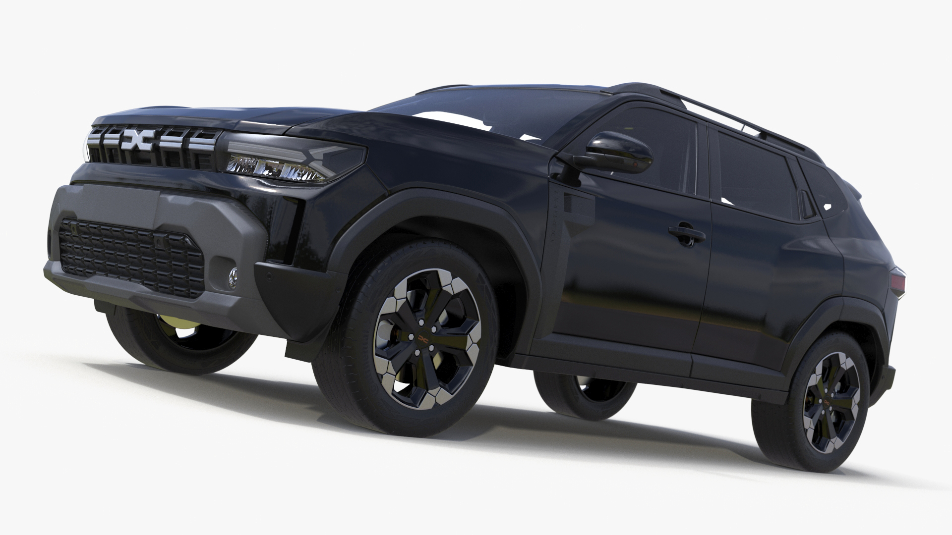 3D Dacia Duster 2024 Crossover Black model