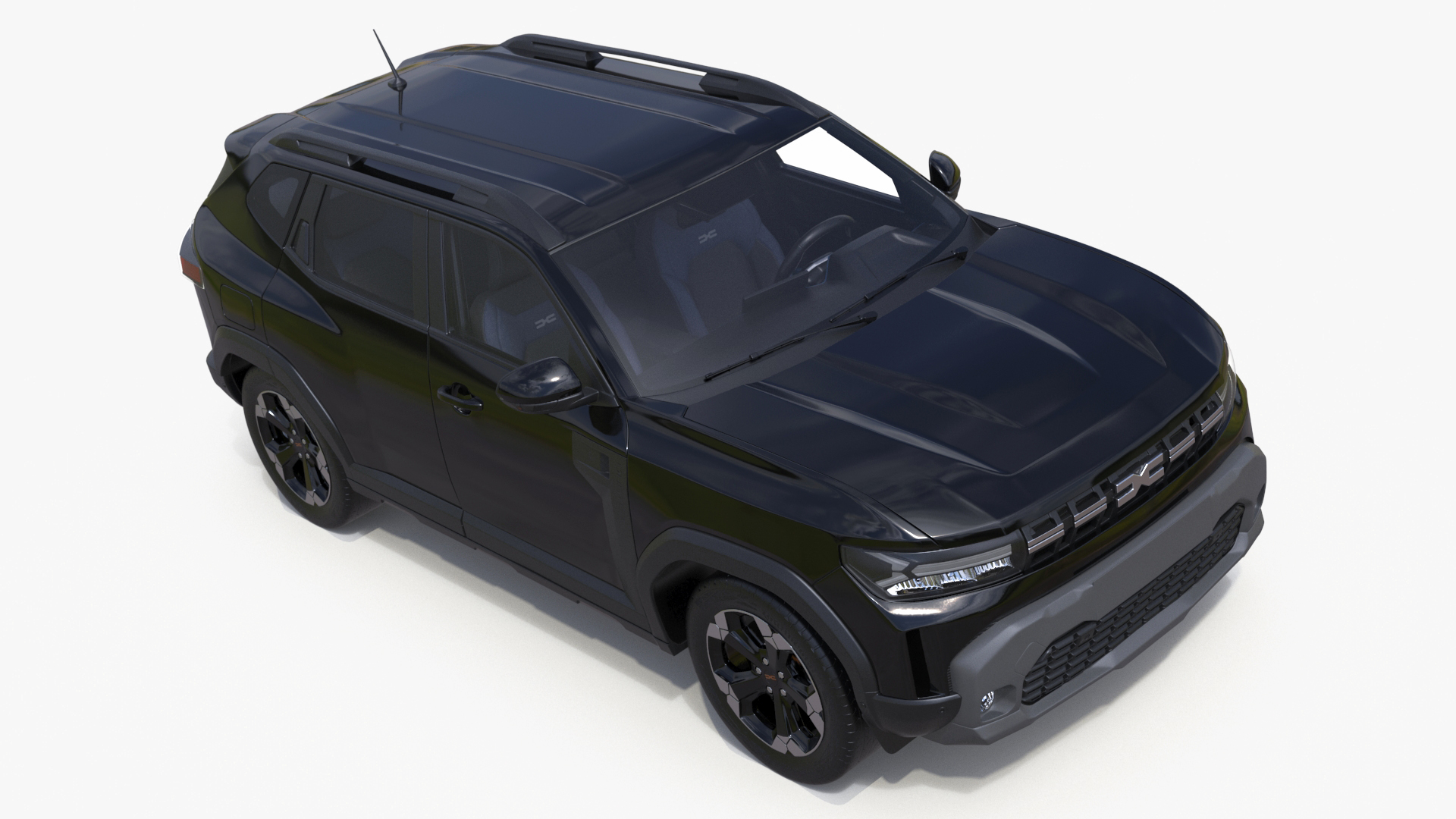 3D Dacia Duster 2024 Crossover Black model