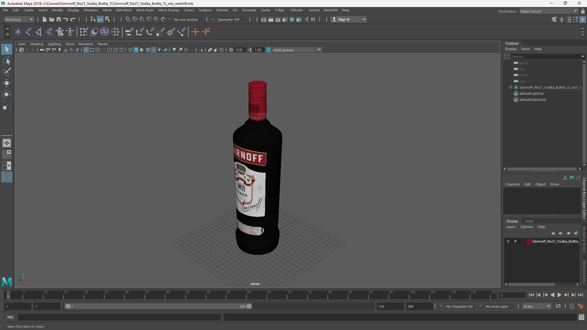 Smirnoff No21 Vodka Bottle 1L - view 11