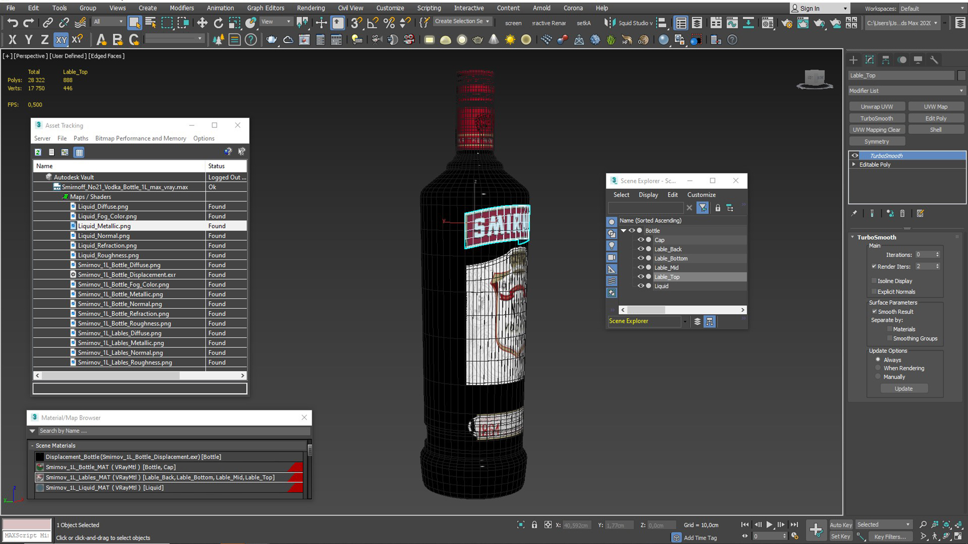 Smirnoff No21 Vodka Bottle 1L - view 9