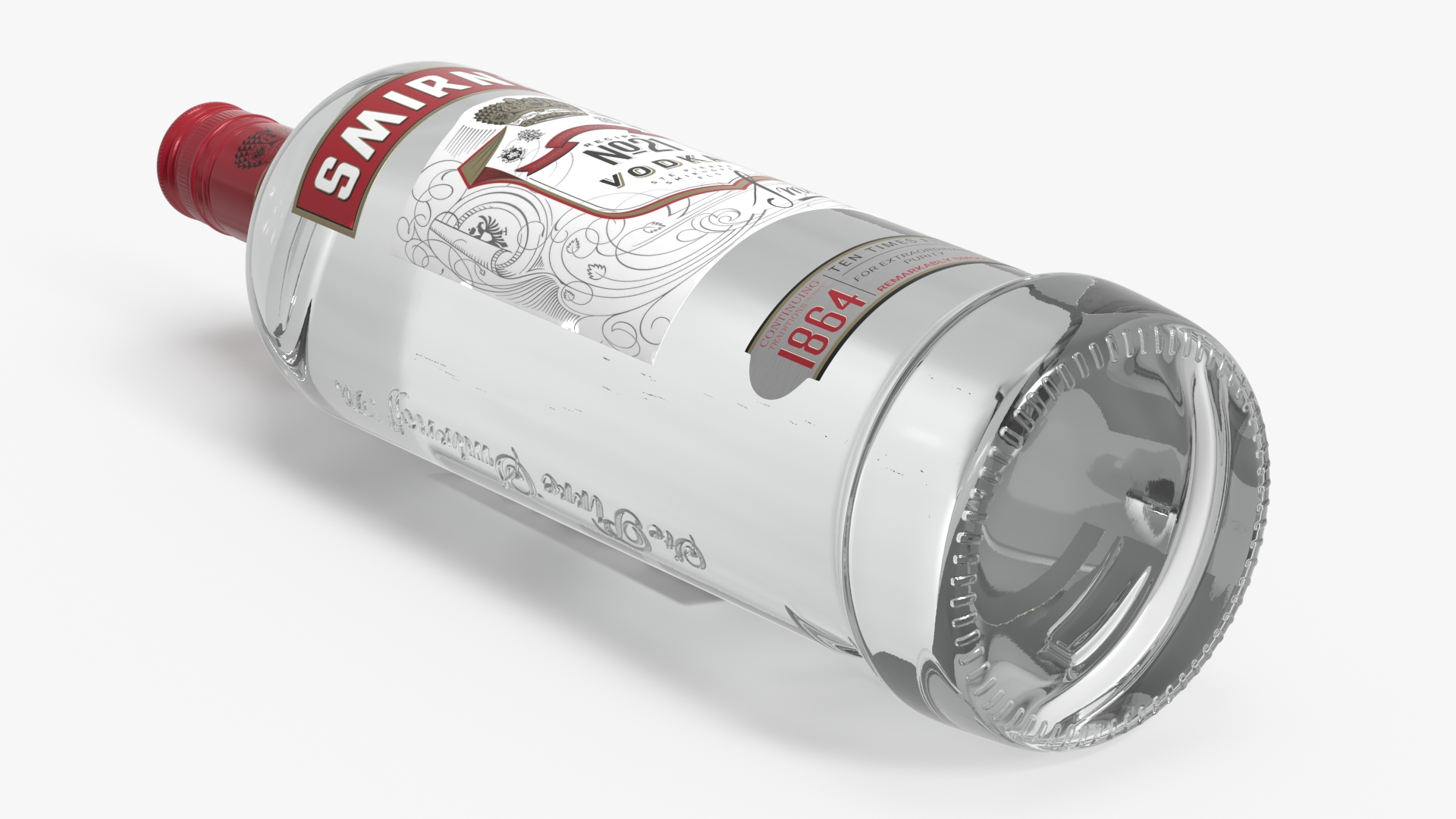 Smirnoff No21 Vodka Bottle 1L - view 4