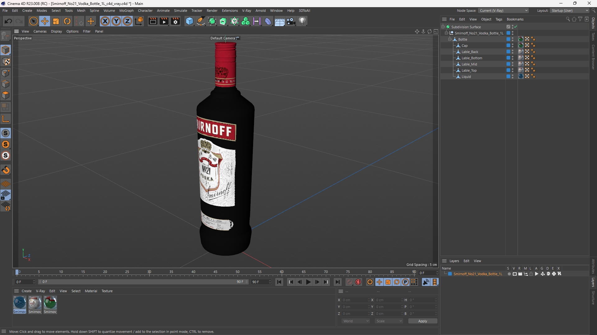 Smirnoff No21 Vodka Bottle 1L - view 12