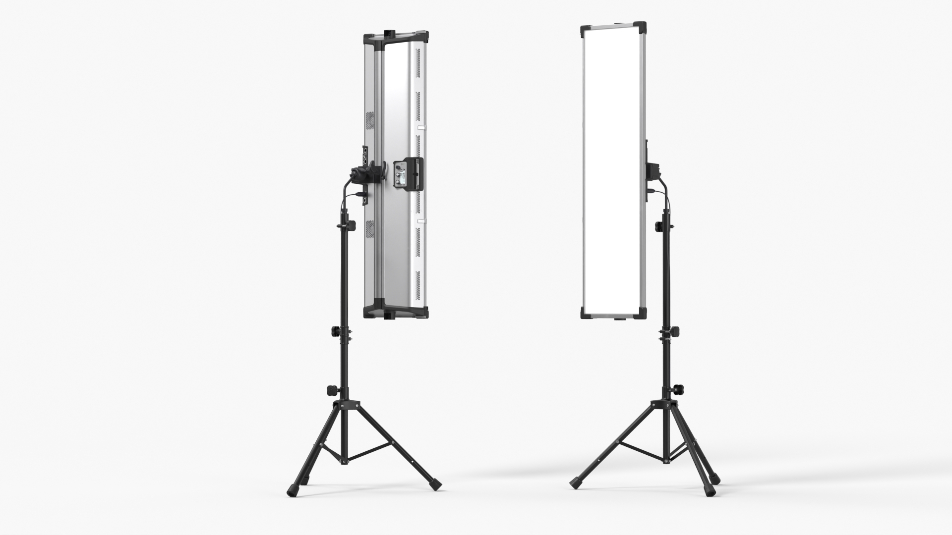 Vertical LED Light Panel on Stand Black - view 2