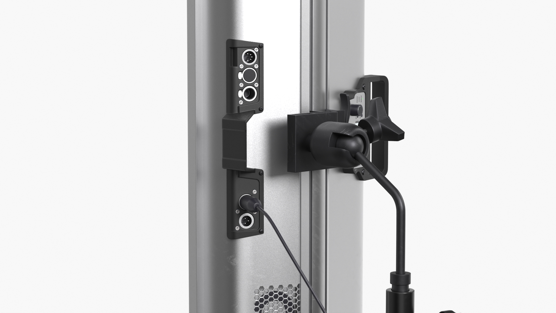 Vertical LED Light Panel on Stand Black - view 6