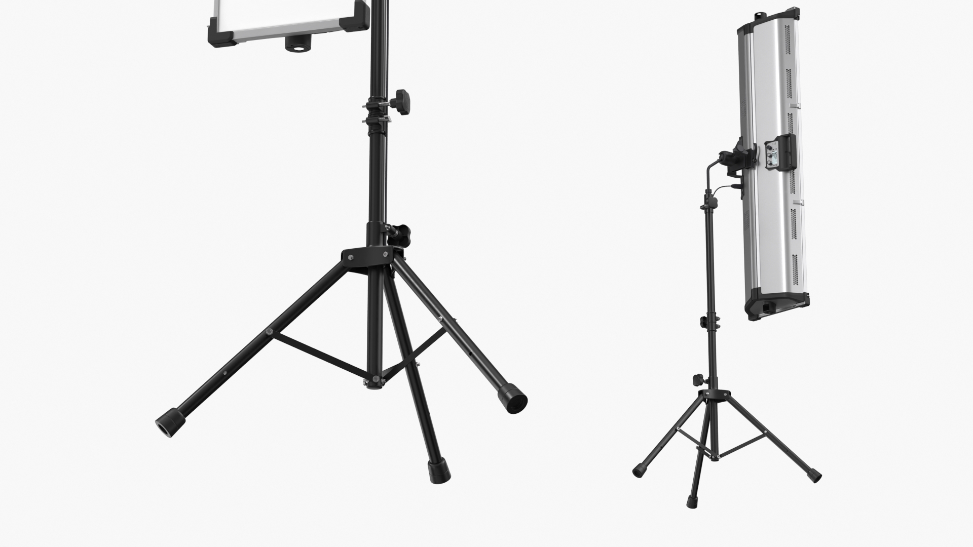 Vertical LED Light Panel on Stand Black - view 5