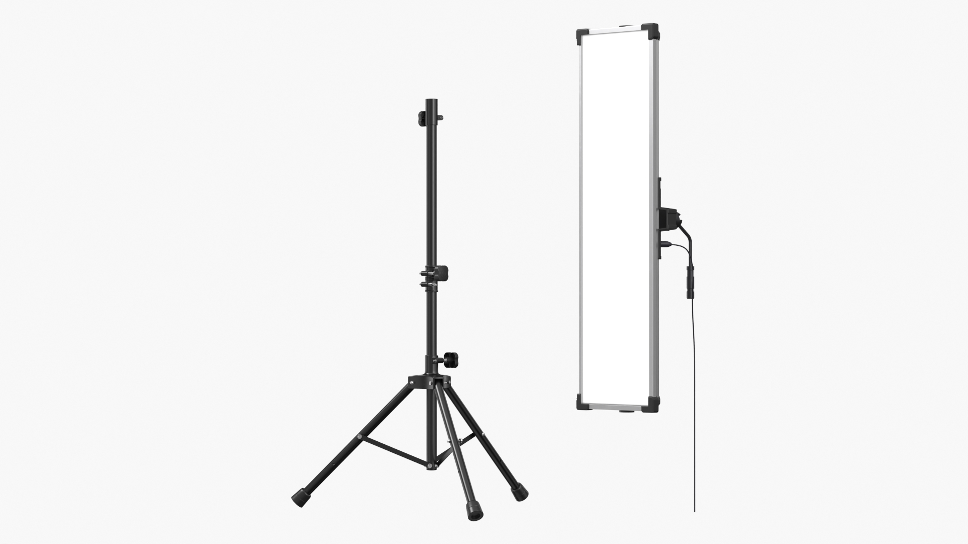 Vertical LED Light Panel on Stand Black - view 8