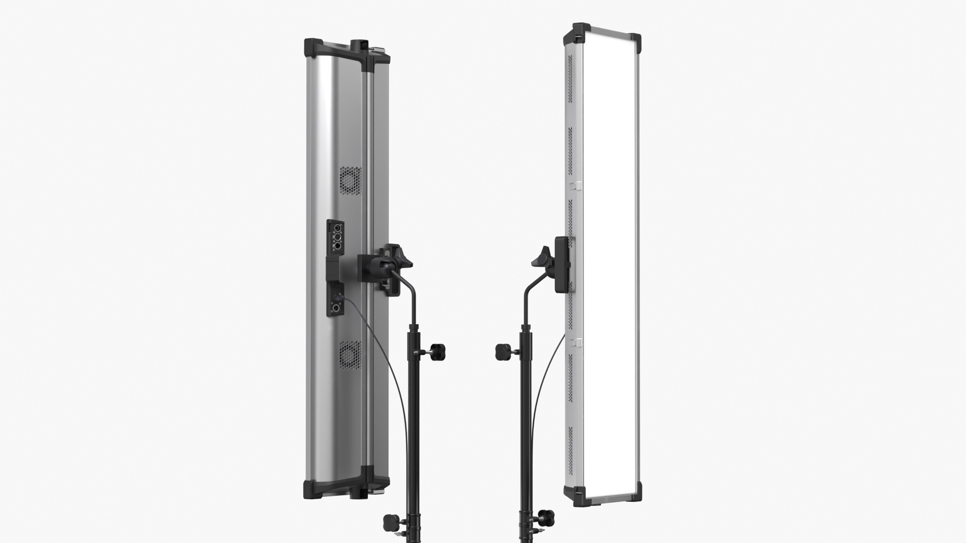 Vertical LED Light Panel on Stand Black - view 4