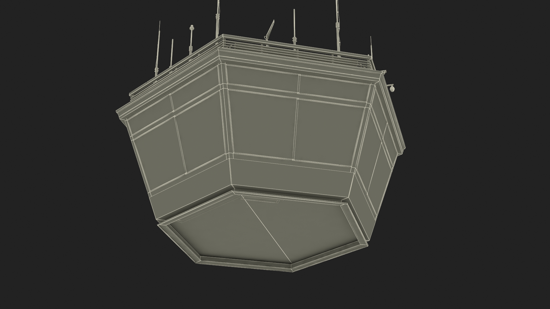 3D Control Tower Room model