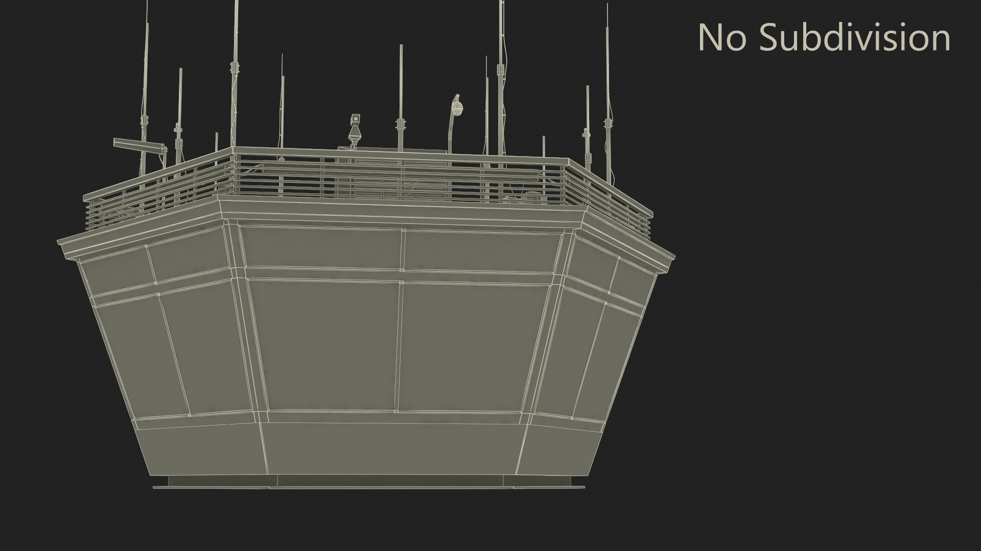 3D Control Tower Room model