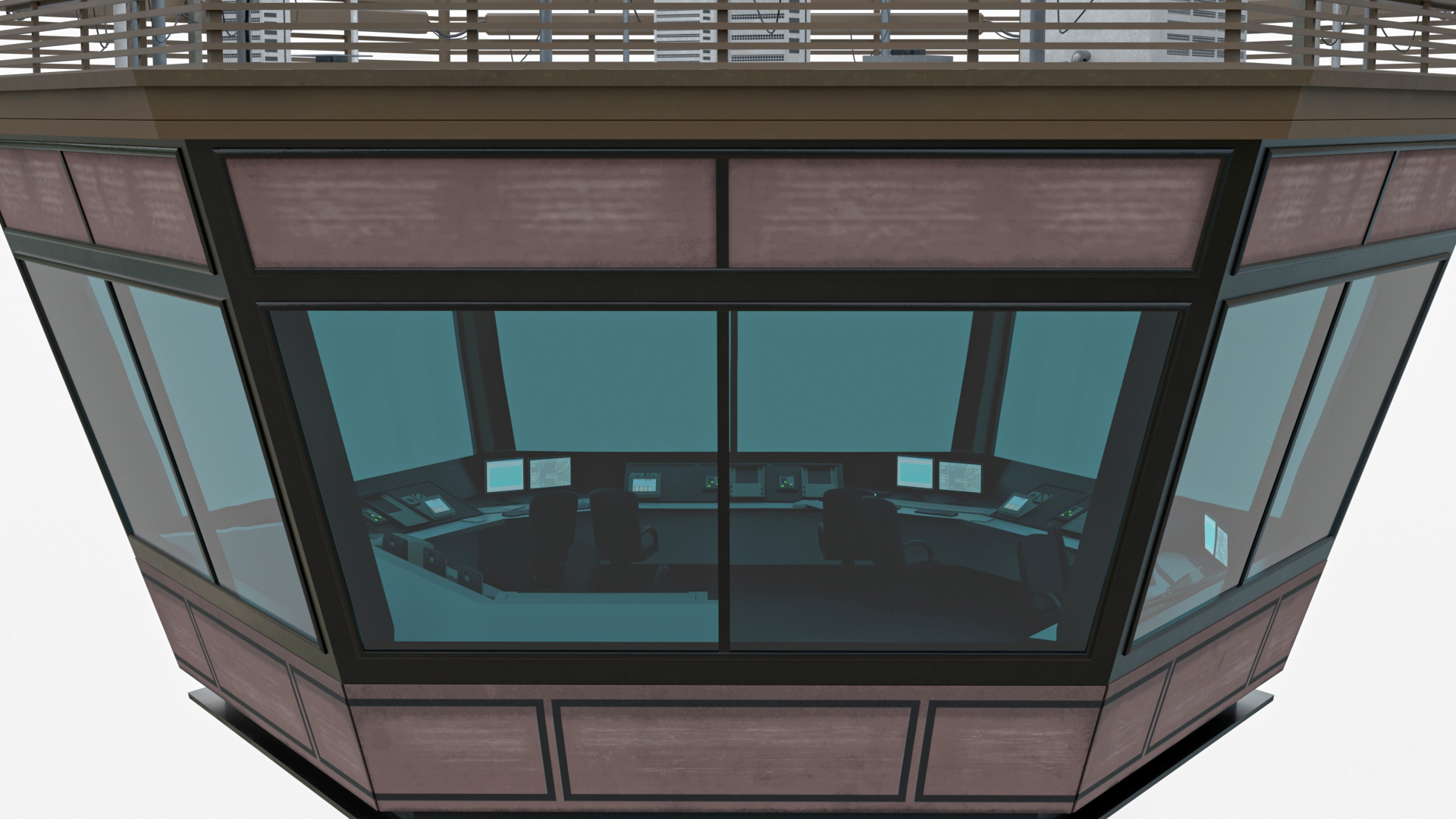 3D Control Tower Room model