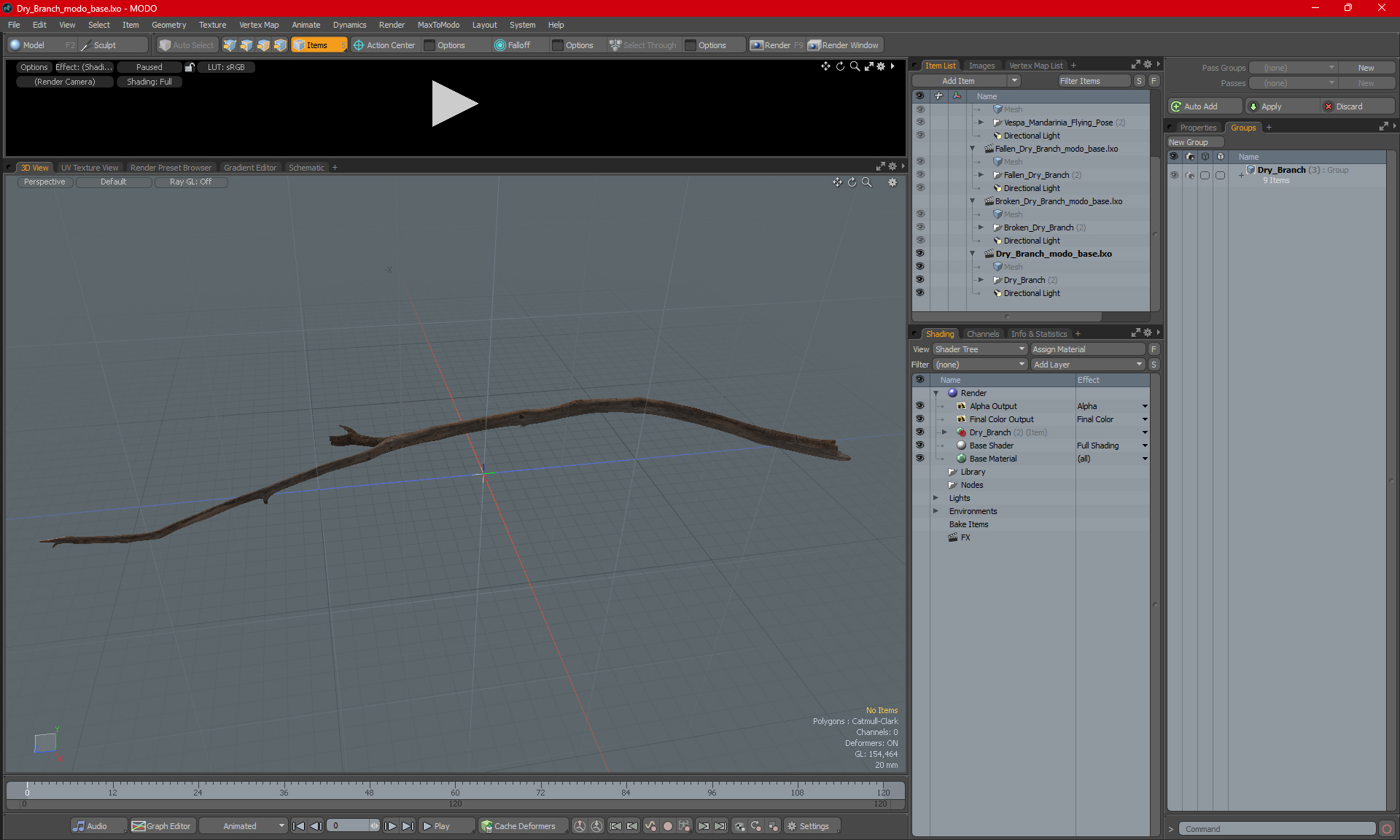 3D model Dry Branch