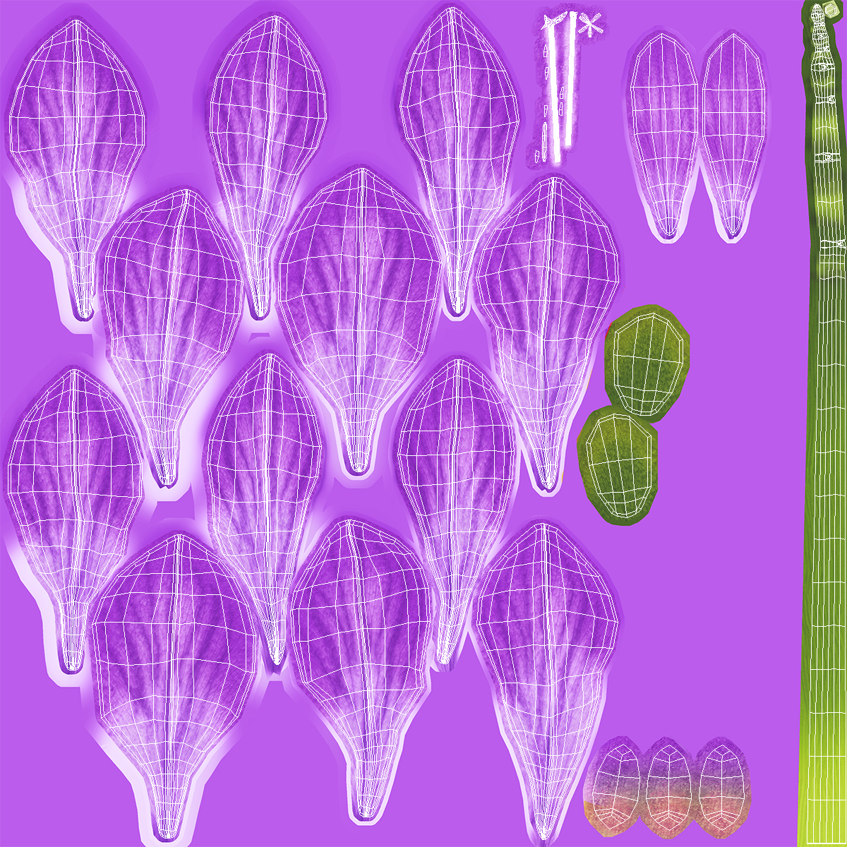 3D model Freesia Bouquet