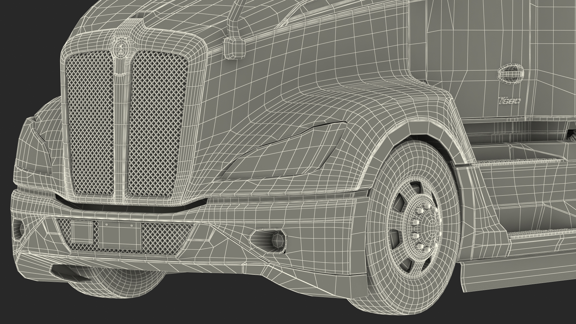 3D Kenworth T680 Truck Rigged