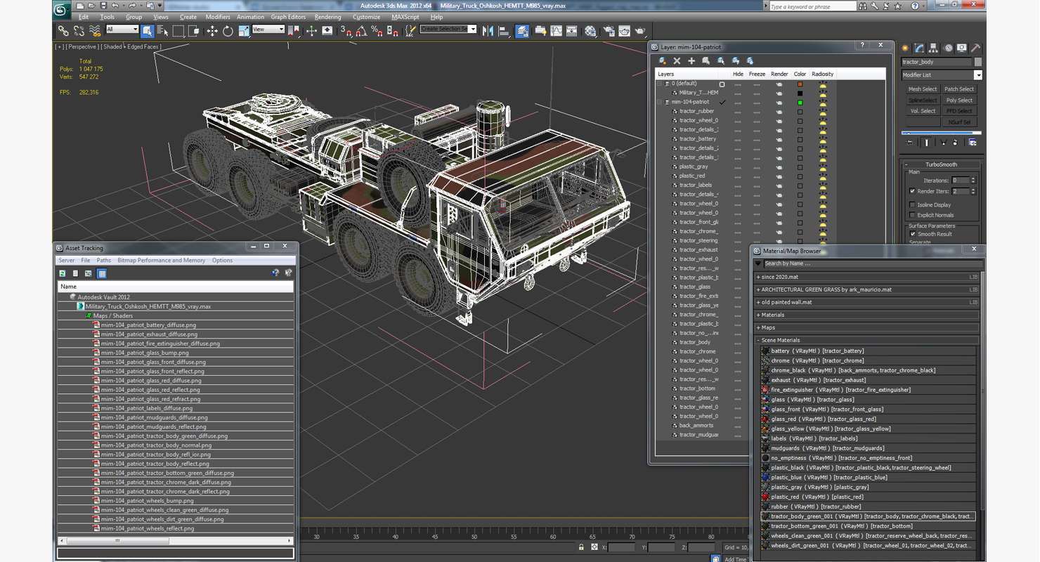 3D Military Truck Oshkosh HEMTT M985 model