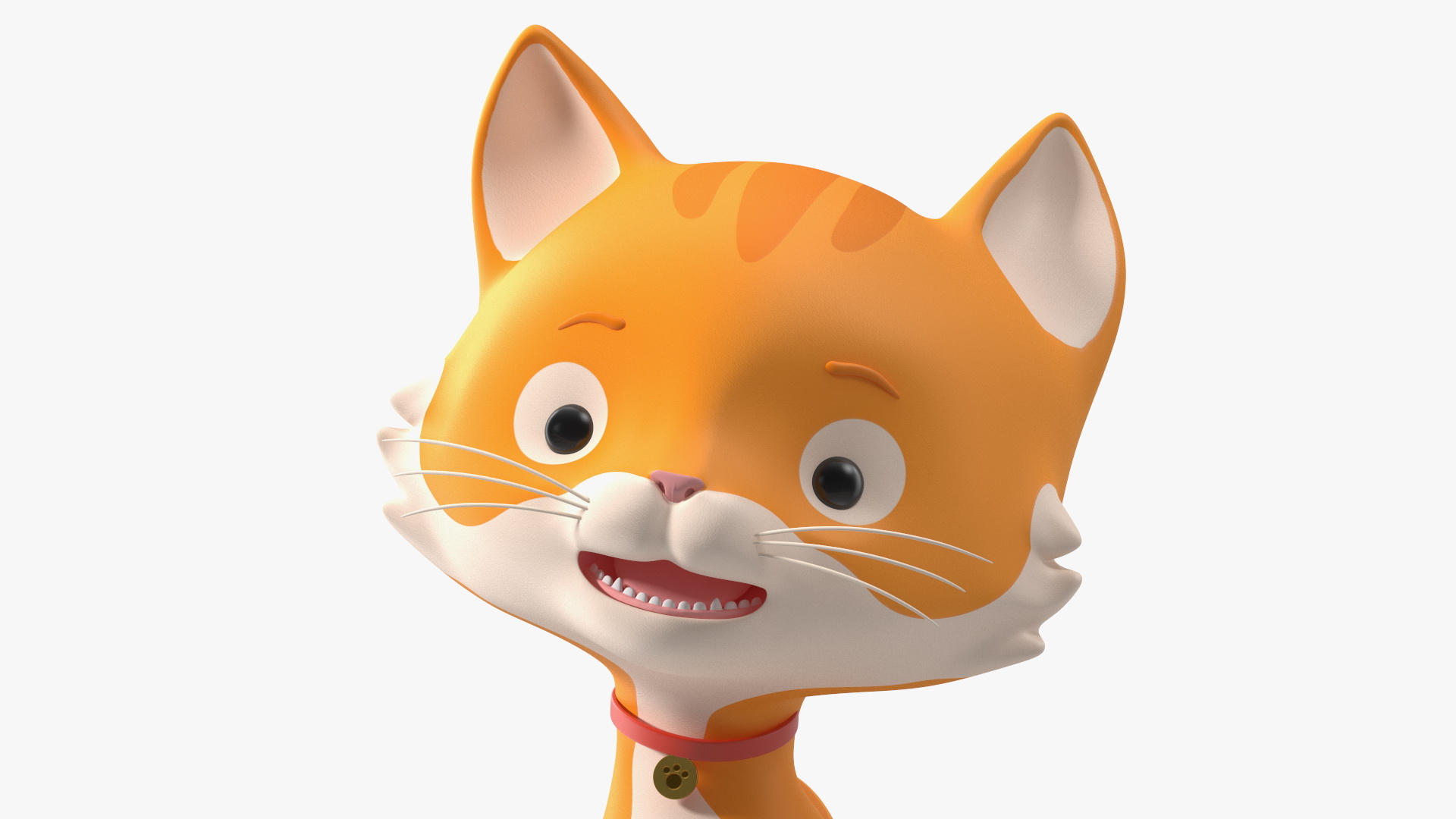 Funny and Cute Cartoon Cat Rigged for Maya 3D