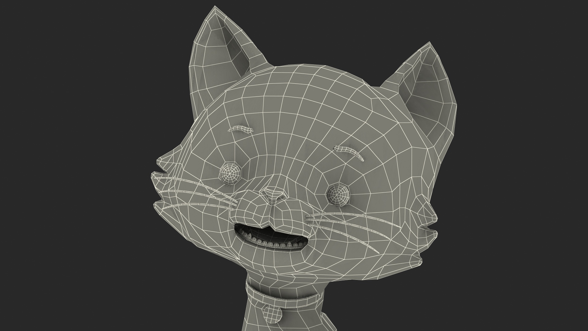 Funny and Cute Cartoon Cat Rigged for Maya 3D