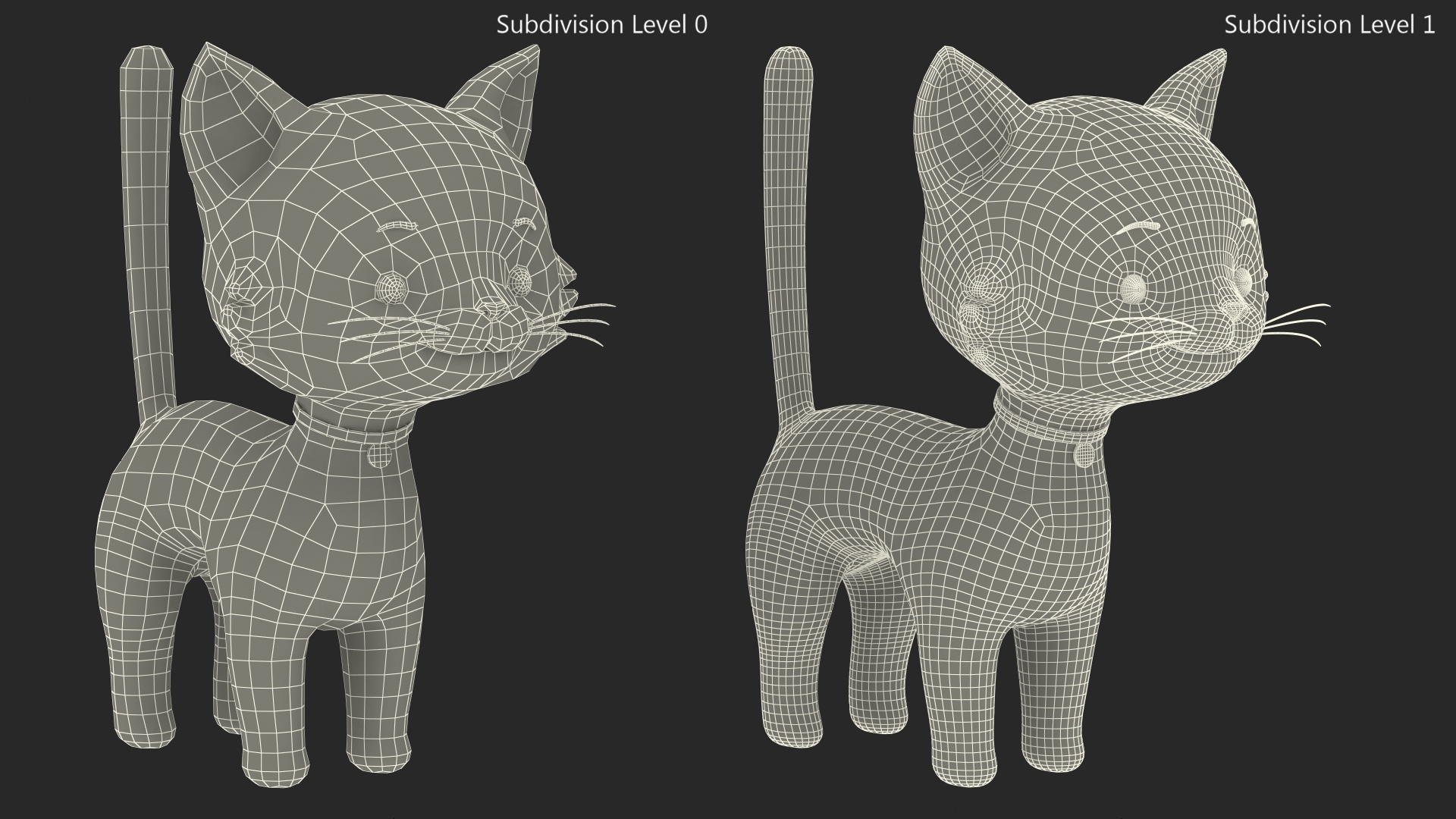 Funny and Cute Cartoon Cat Rigged for Maya 3D