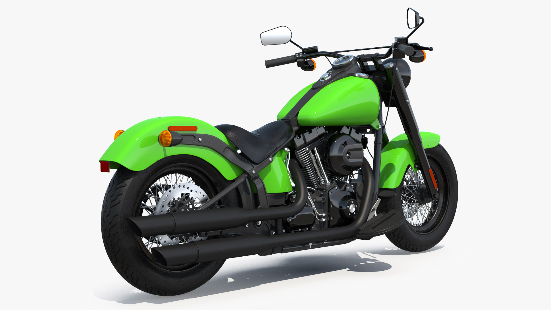 3D Classic Motorcycle Generic