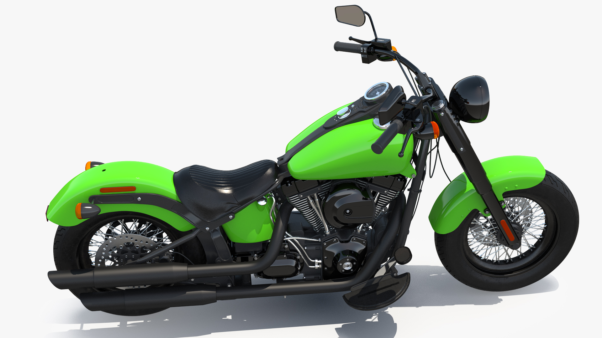 3D Classic Motorcycle Generic