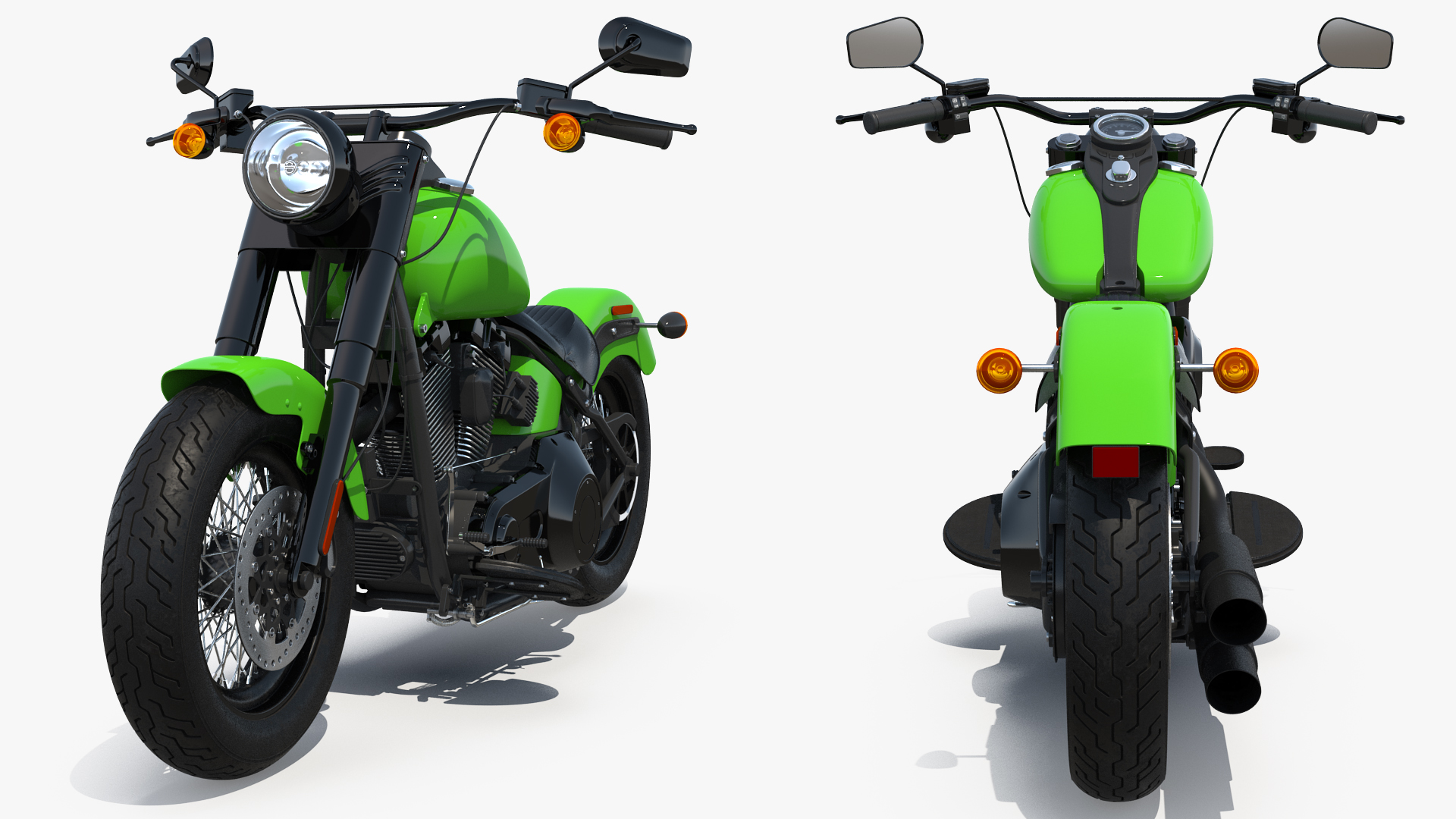 3D Classic Motorcycle Generic
