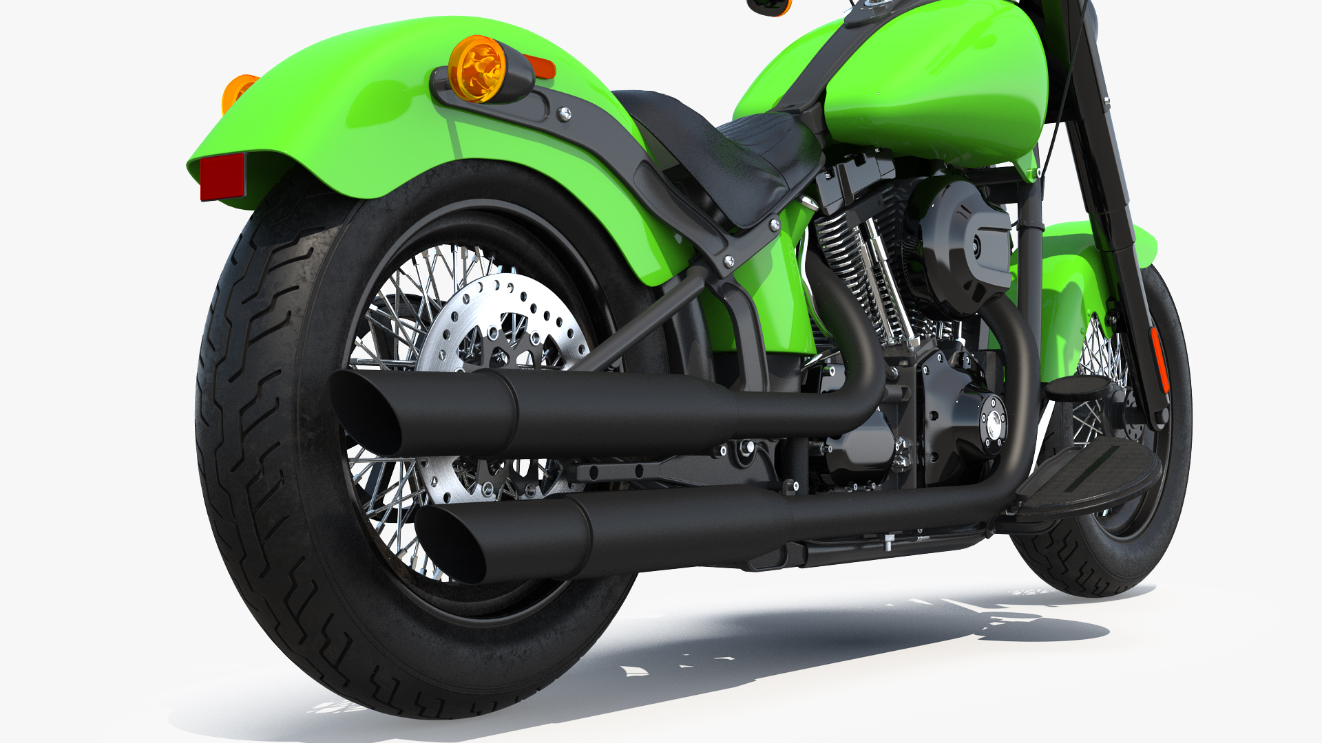 3D Classic Motorcycle Generic