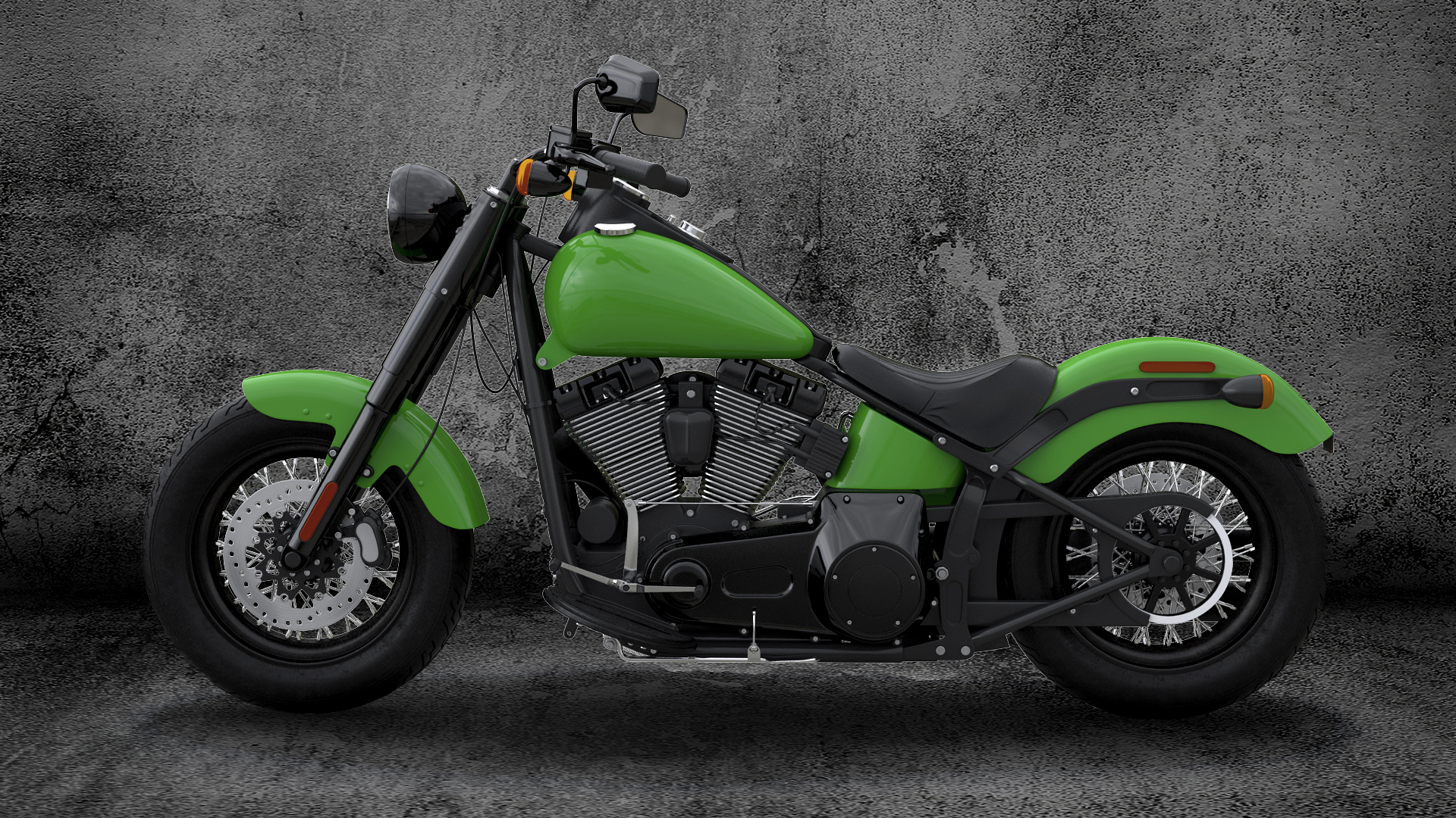 3D Classic Motorcycle Generic