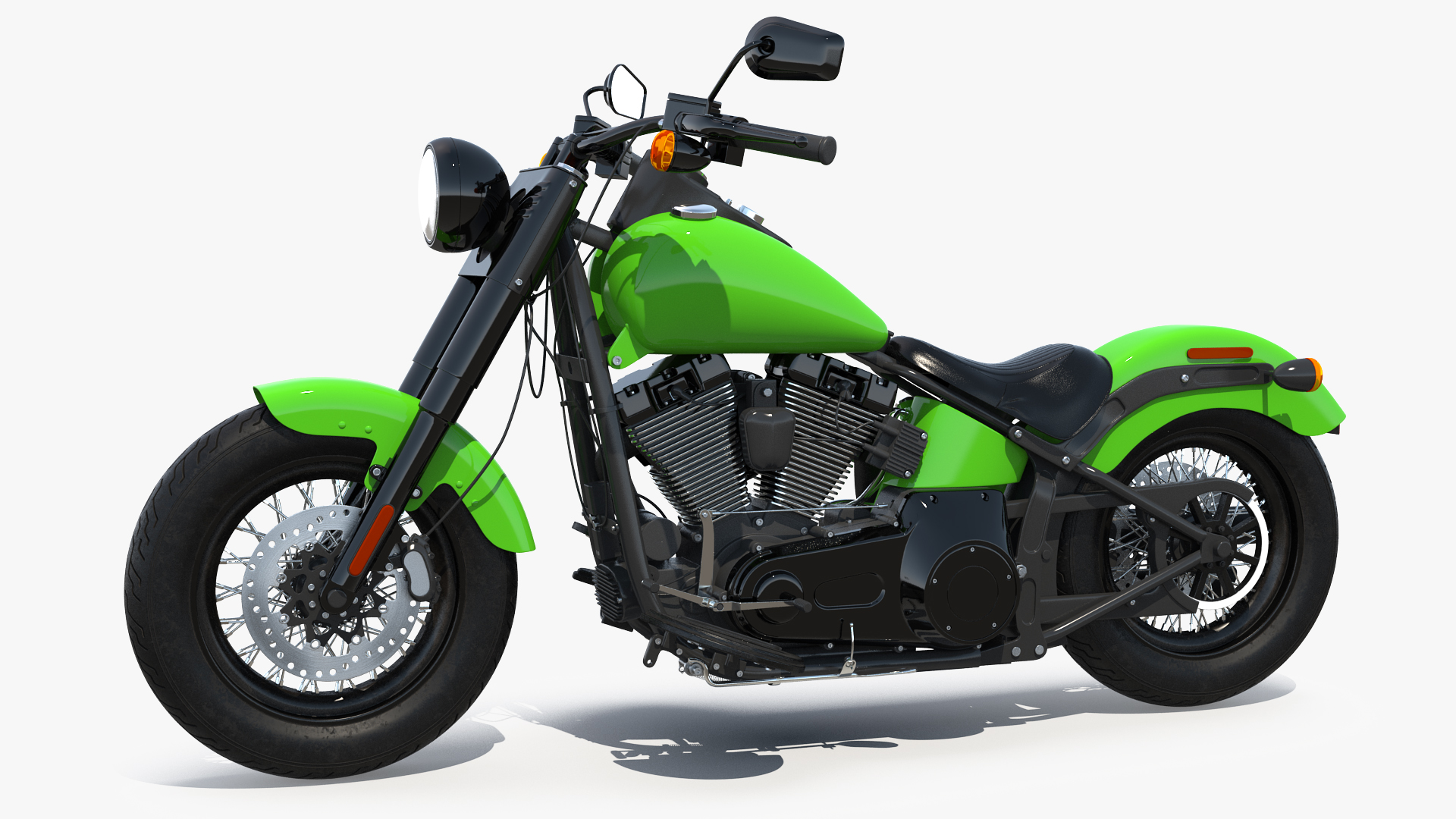 3D Classic Motorcycle Generic