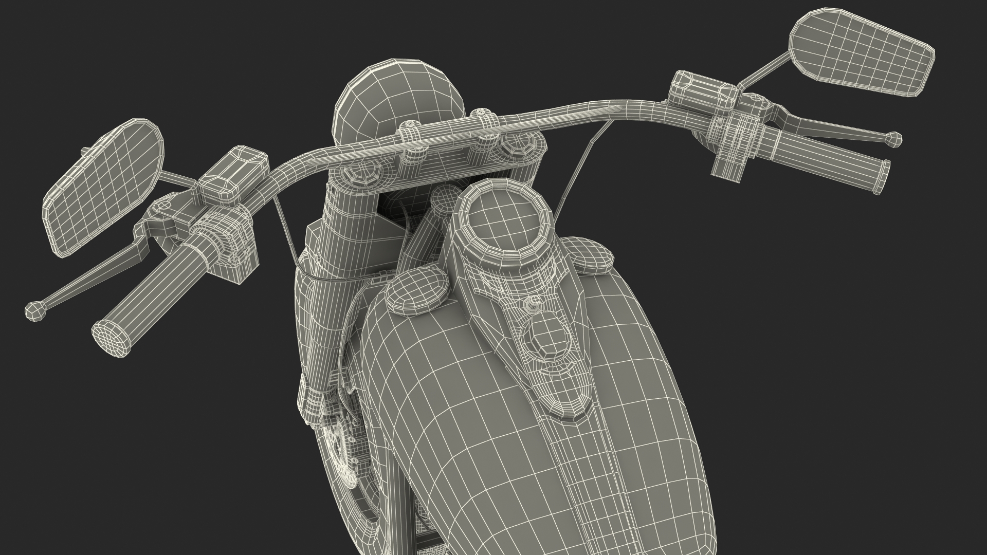 3D Classic Motorcycle Generic