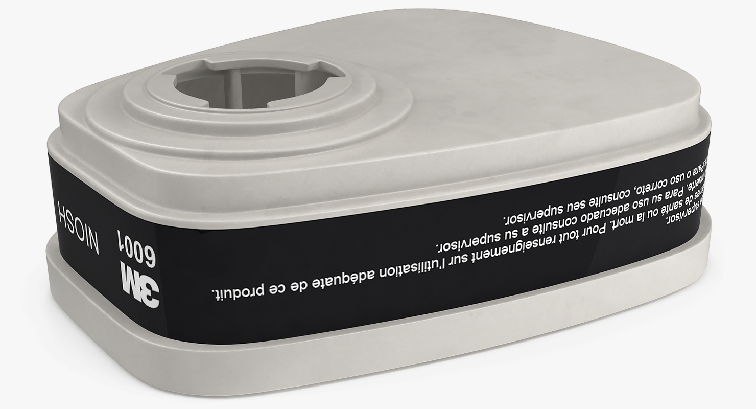 Respirator Filter Cartridge 3D