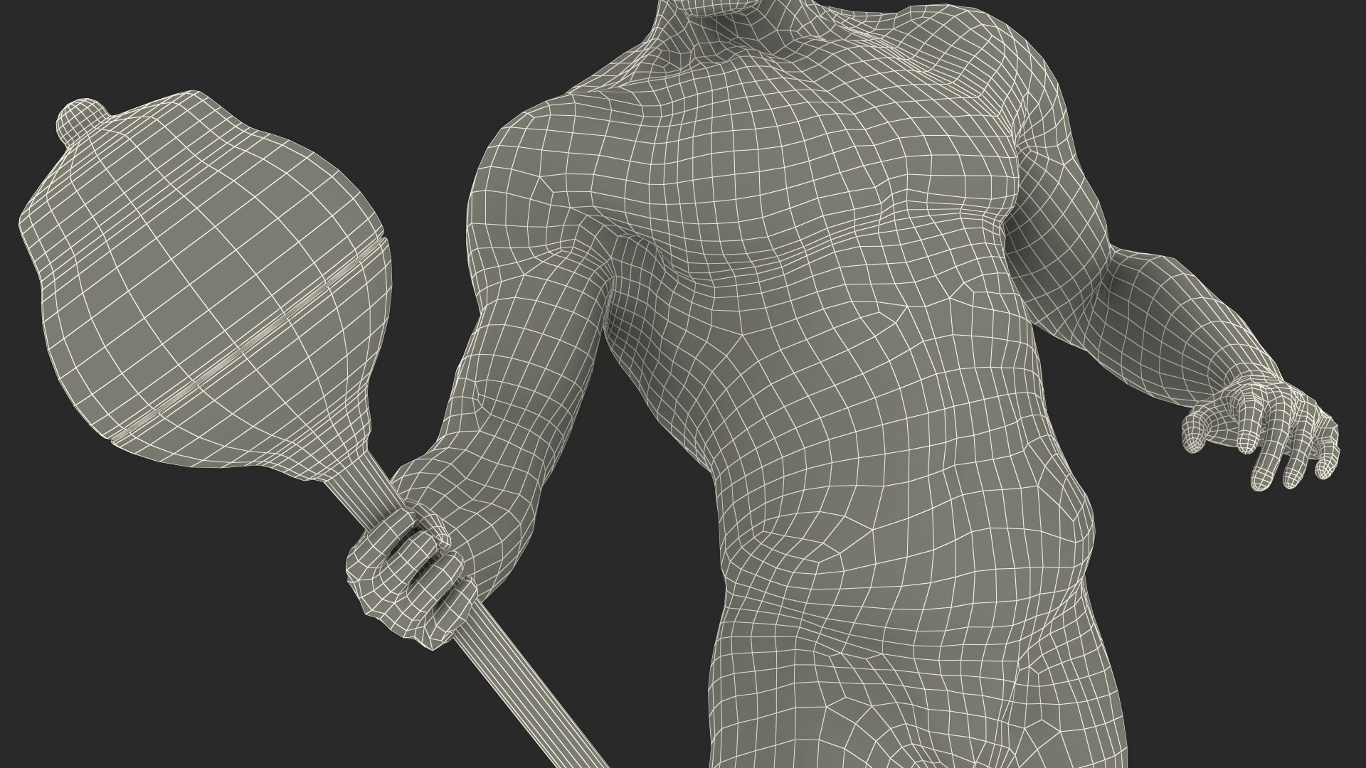 3D Bodybuilding Winner Silver Statue for 3D Print