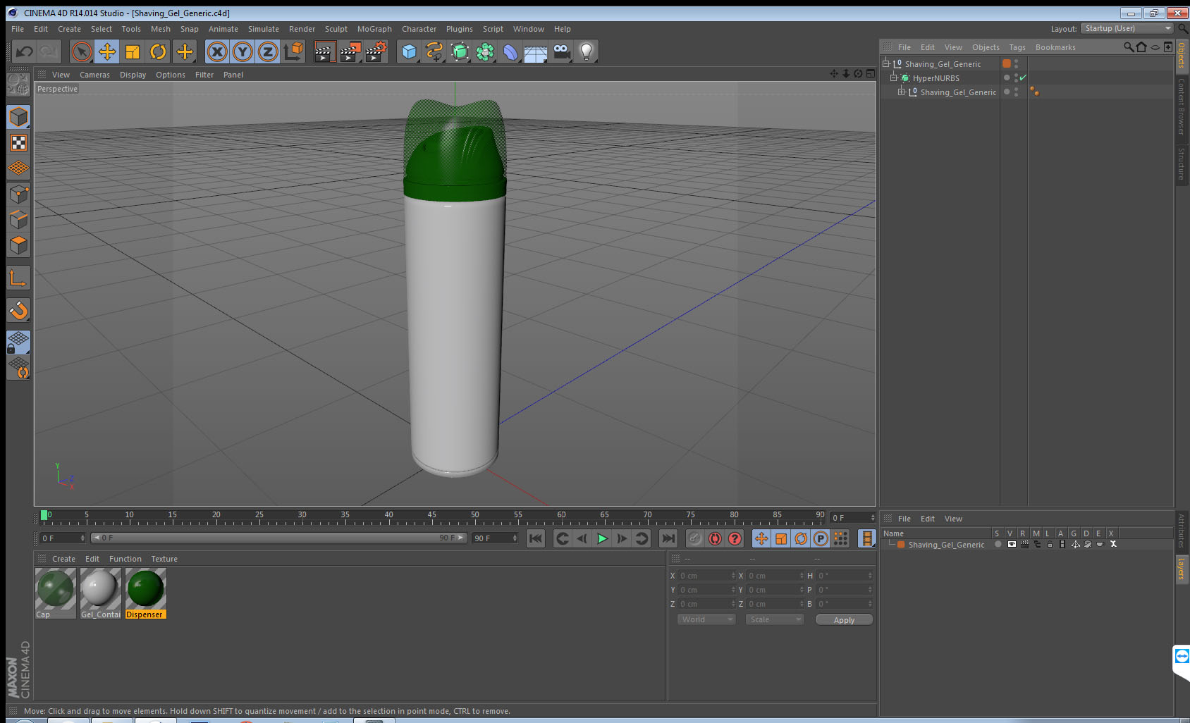 Shaving Gel Generic 3D model