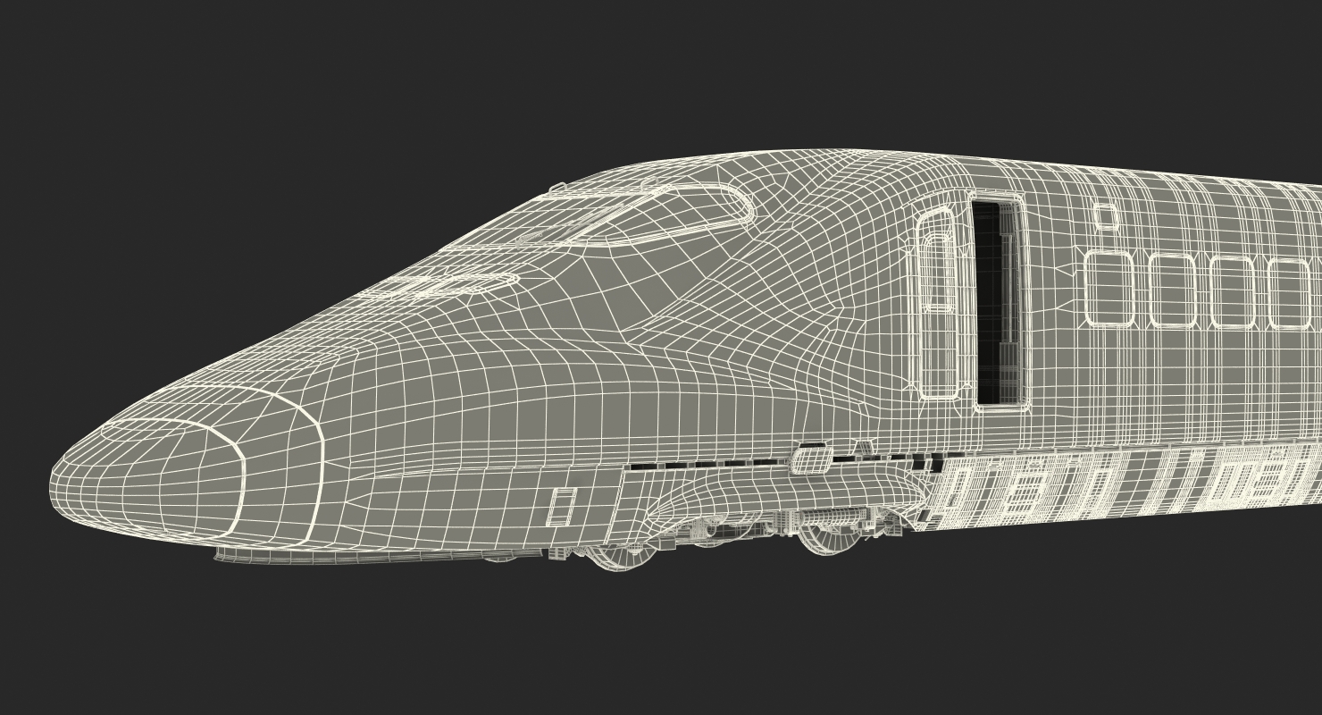 Bullet Train JR700 Locomotive Japan Railways 3D model