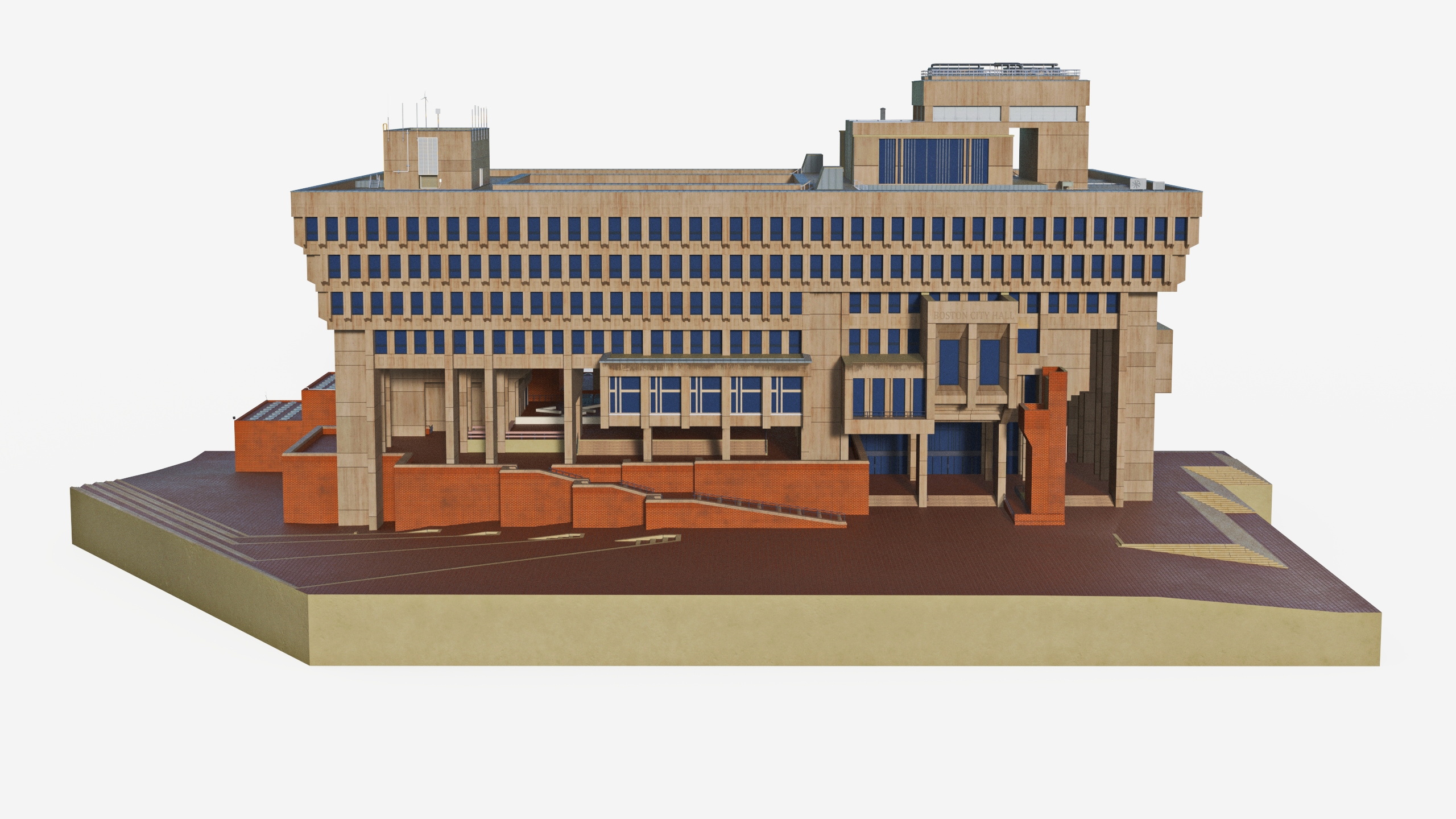 3D Boston City Hall