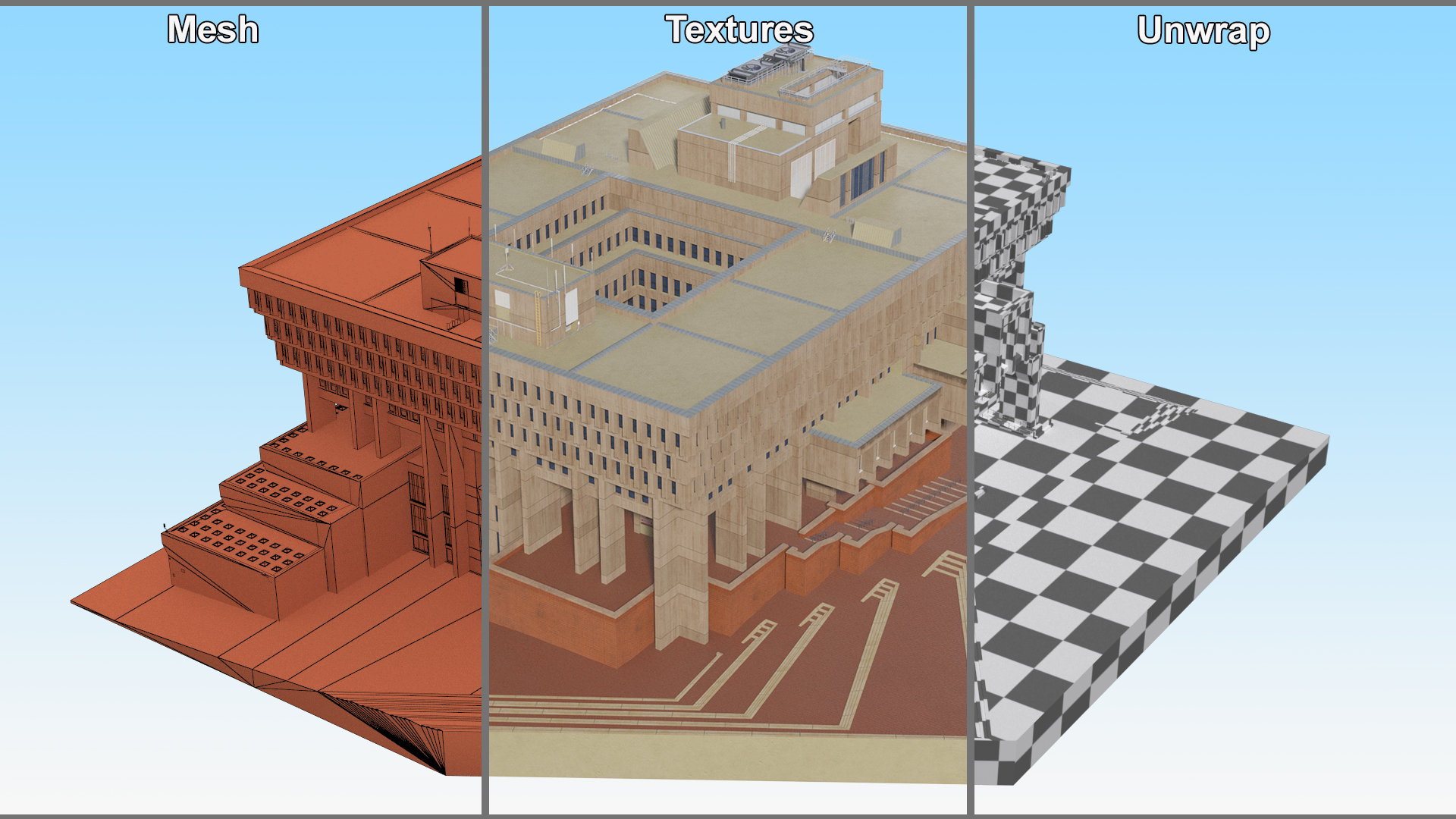 3D Boston City Hall