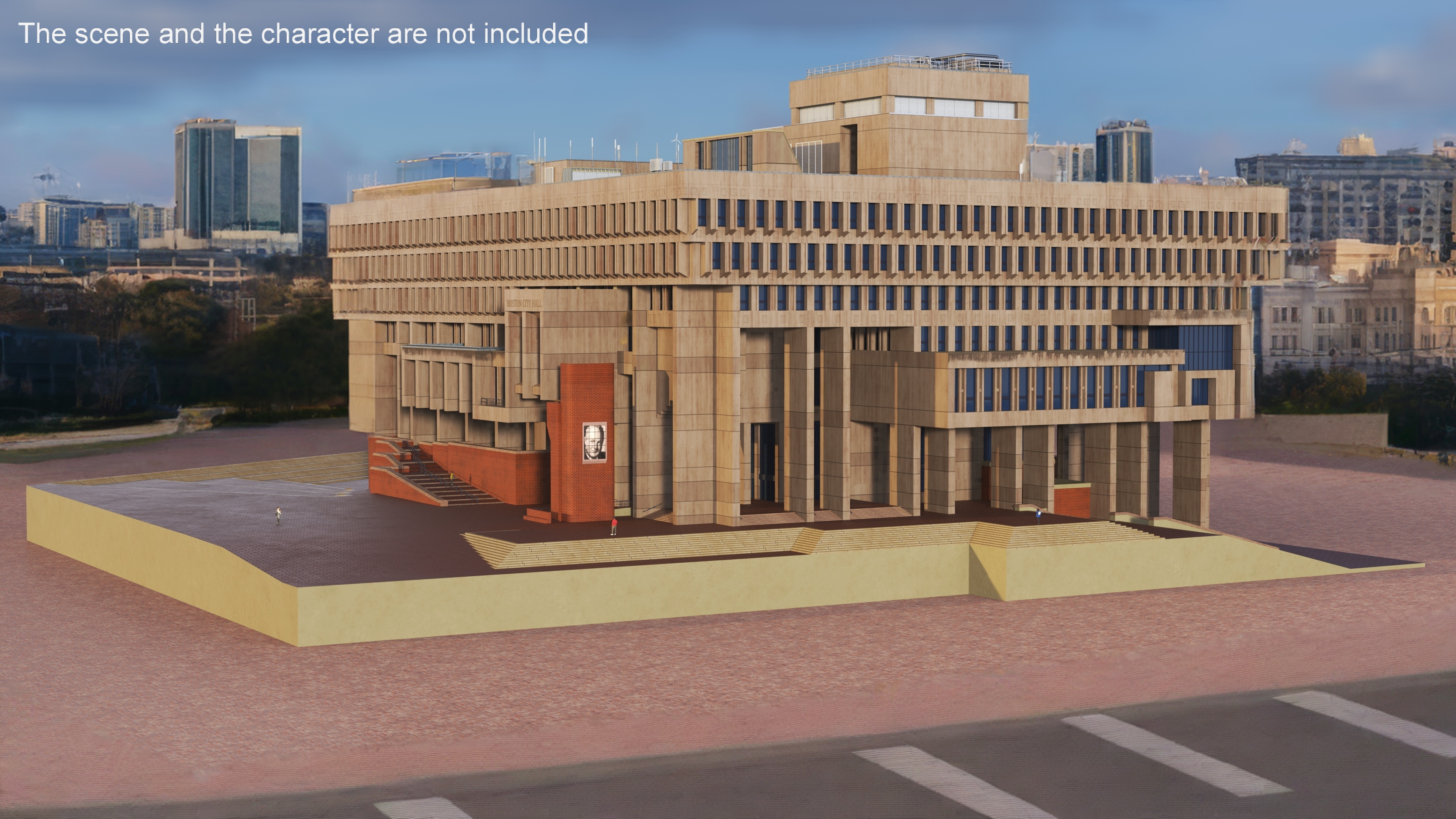 3D Boston City Hall