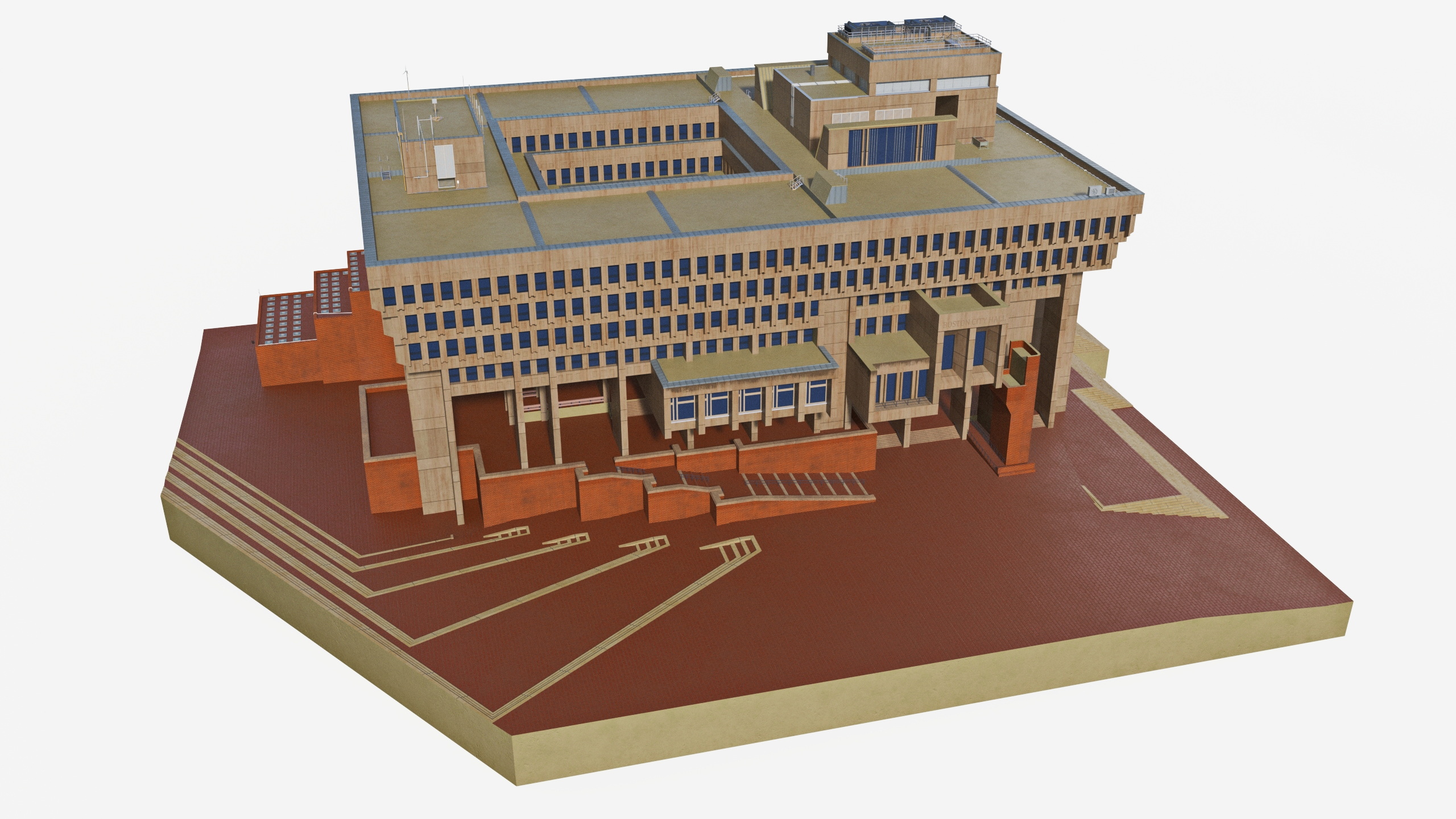 3D Boston City Hall