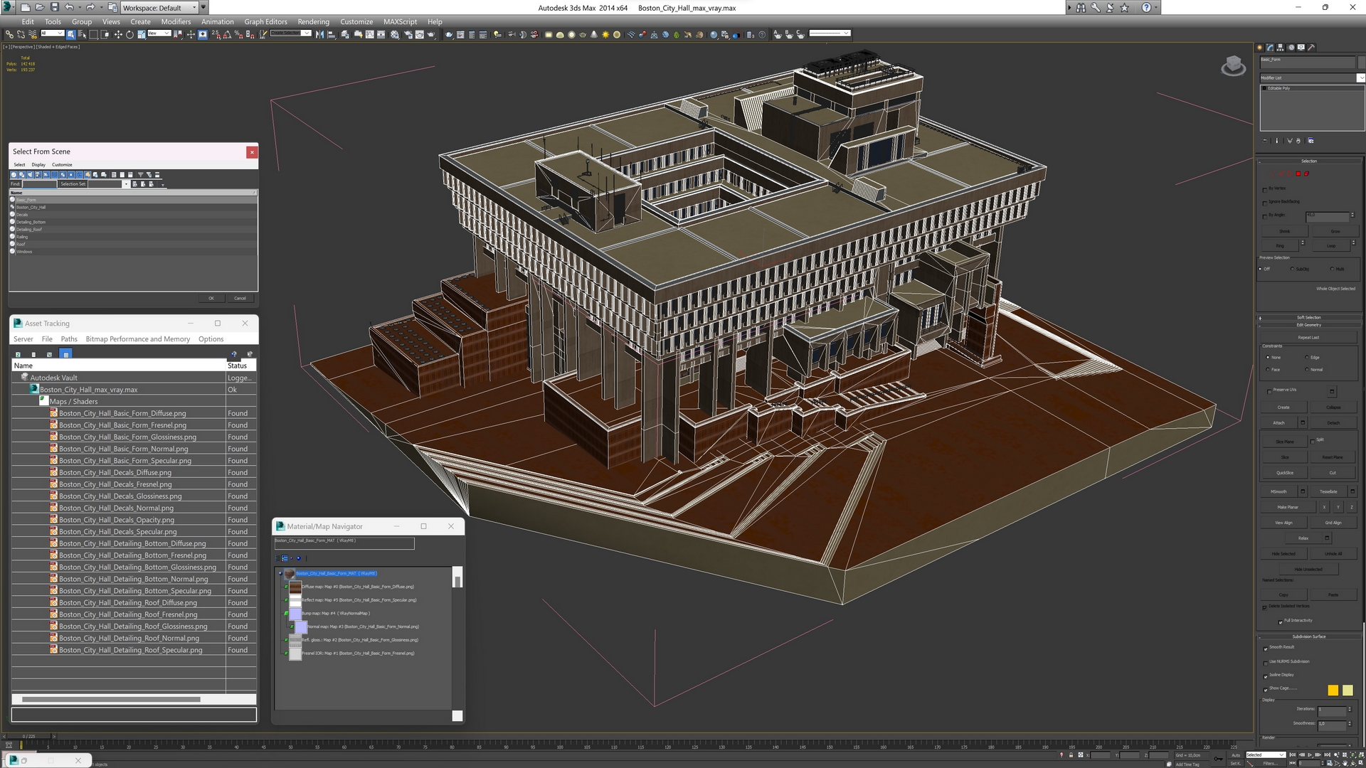 3D Boston City Hall
