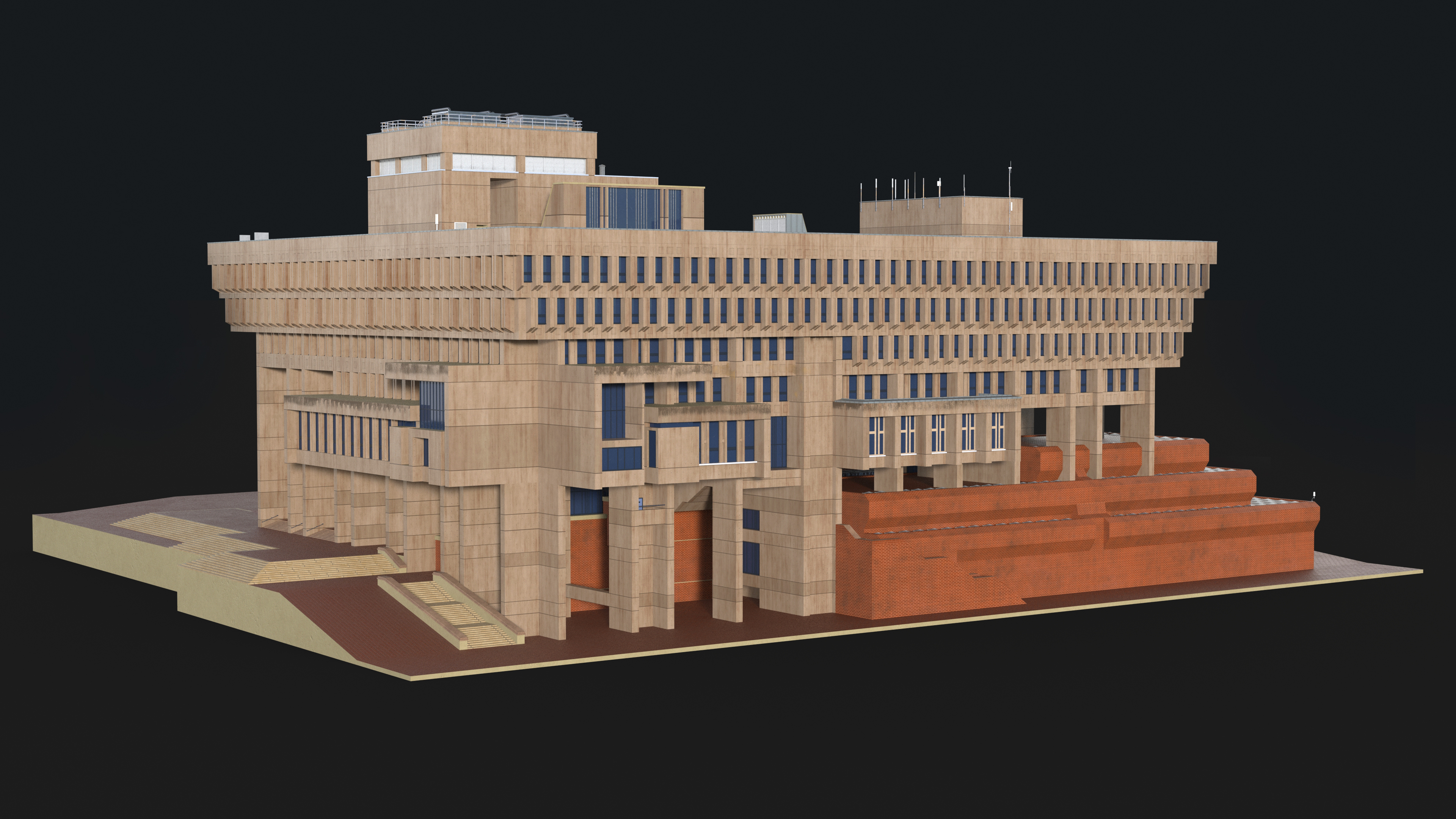 3D Boston City Hall