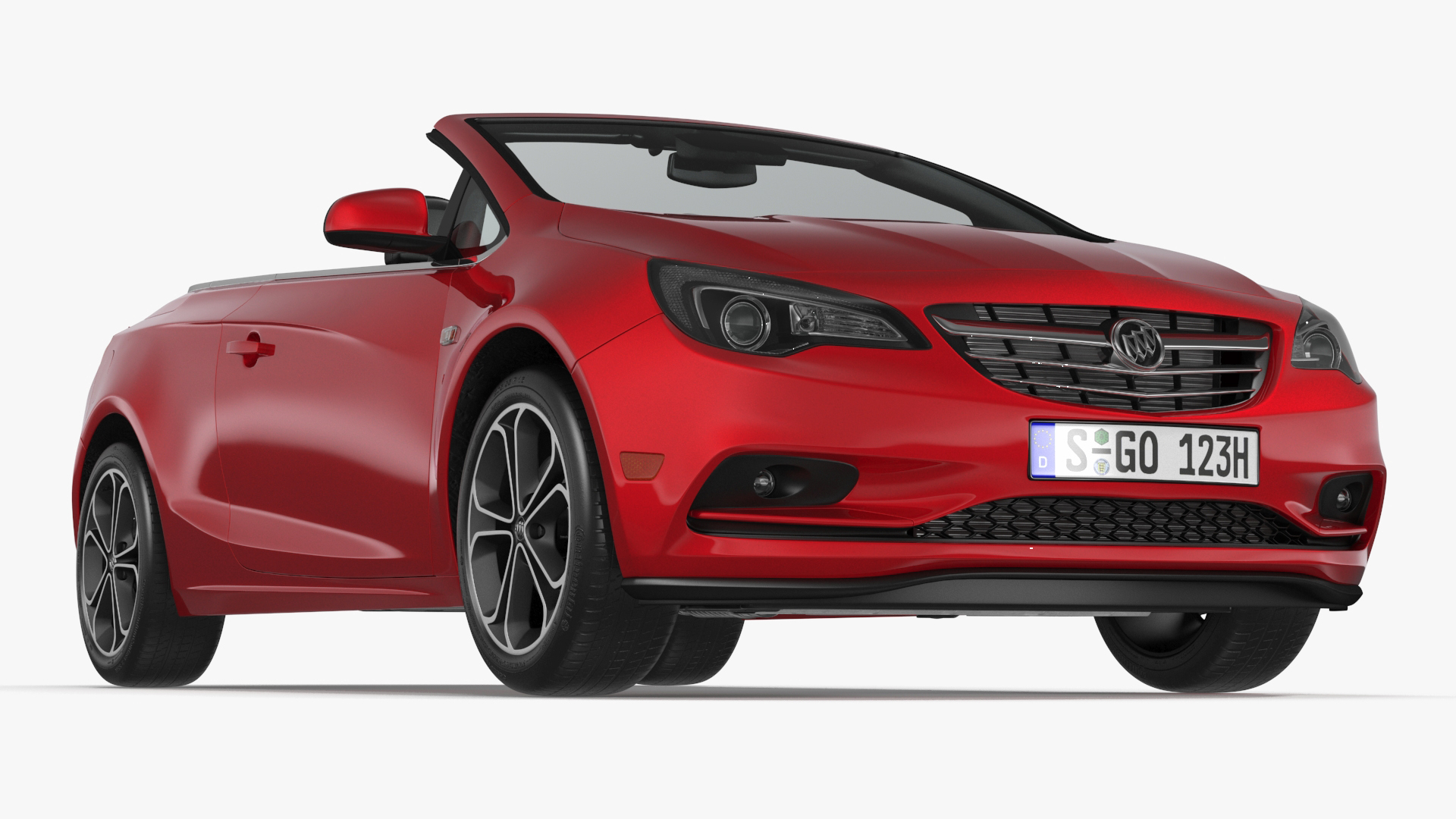 3D model Buick Cascada Cabriolet Convertible Red Color