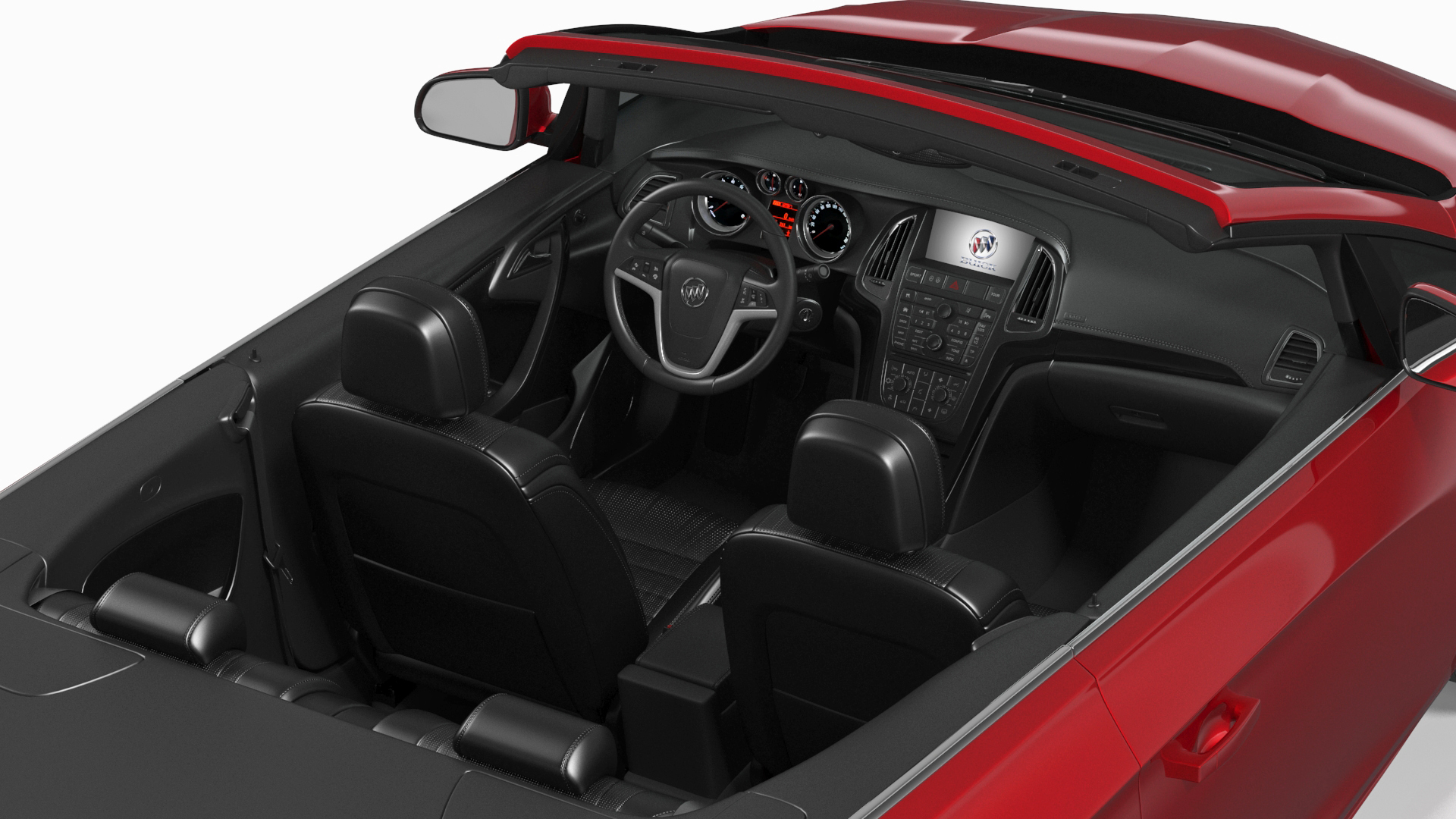 3D model Buick Cascada Cabriolet Convertible Red Color
