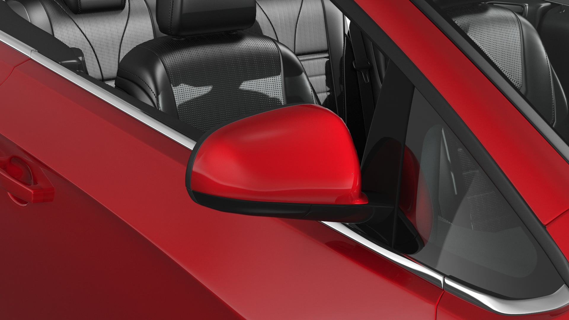 3D model Buick Cascada Cabriolet Convertible Red Color