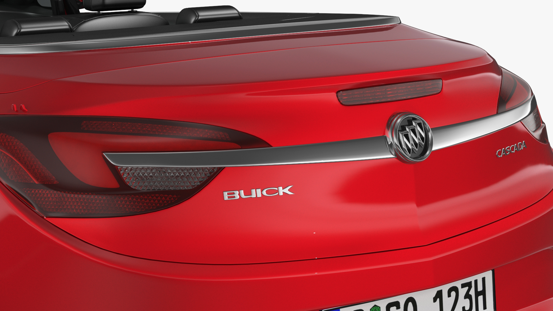 3D model Buick Cascada Cabriolet Convertible Red Color