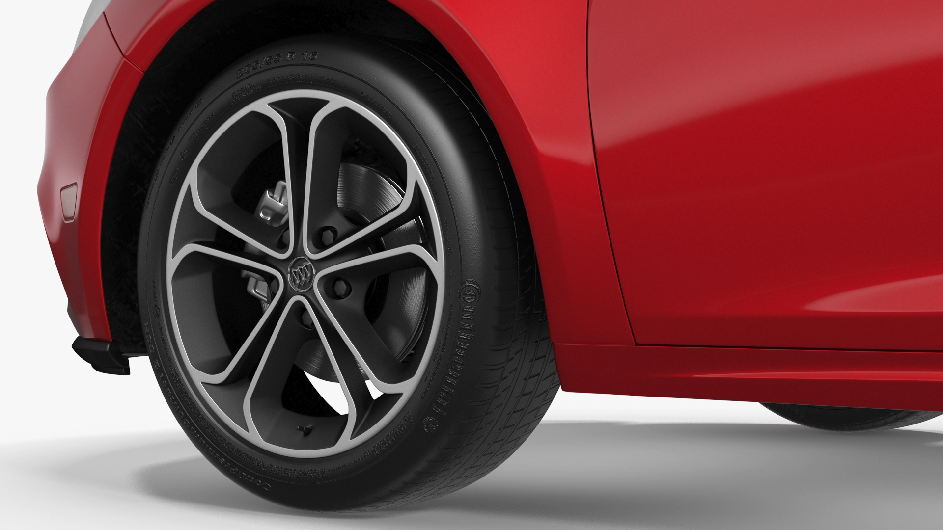 3D model Buick Cascada Cabriolet Convertible Red Color
