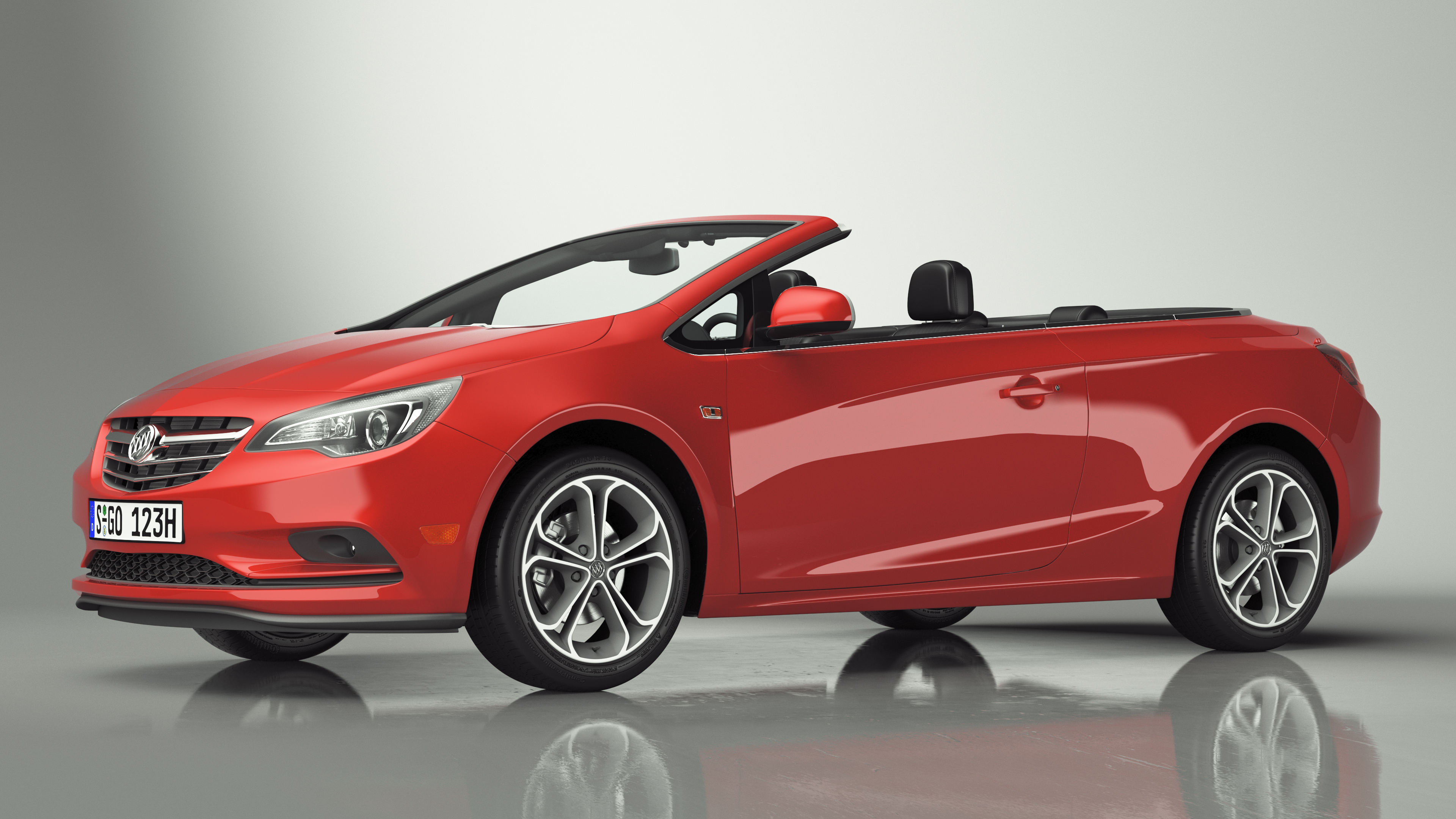 3D model Buick Cascada Cabriolet Convertible Red Color